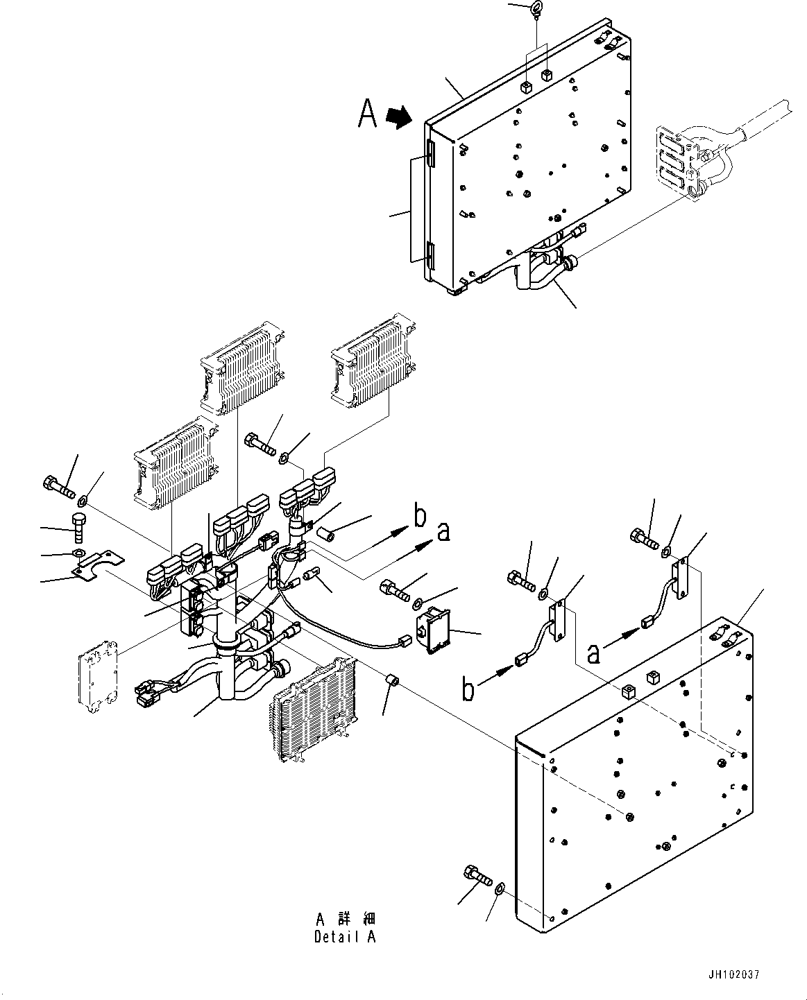 Komatsu parts book diagram for PC2000-11R S/N 31001-UP: ELECTRIC WIRING HARNESS, CAB BASE, WIRING HARNESS AND CASE (2/2)(#30001-)