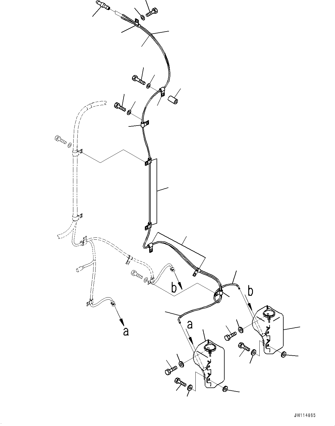 Komatsu parts book diagram for PC2000-11R S/N 31001-UP: ELECTRIC WIRING HARNESS, CAB BASE, WINDOW WASHER(#30001-)