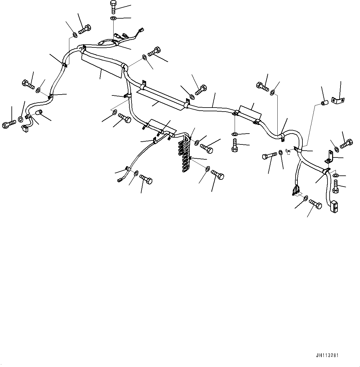 Komatsu parts book diagram for PC2000-11R S/N 31001-UP: ELECTRIC WIRING HARNESS, REVOLVING FRAME WIRING HARNESS (LOADING SHOVEL, BOTTOM DUMP TYPE)(#30001-)