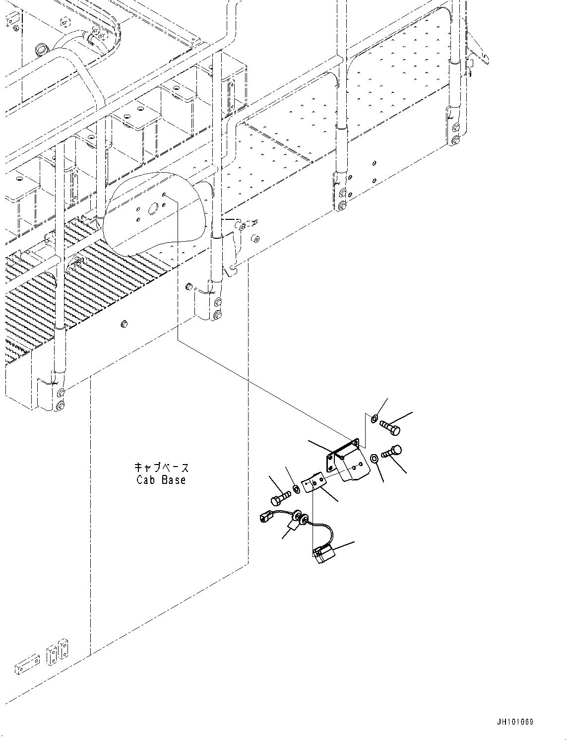 Komatsu parts book diagram for PC2000-11R S/N 31001-UP: KOMVISION CAMERA, CAMERA, L.H. (1/2)(#30001-)