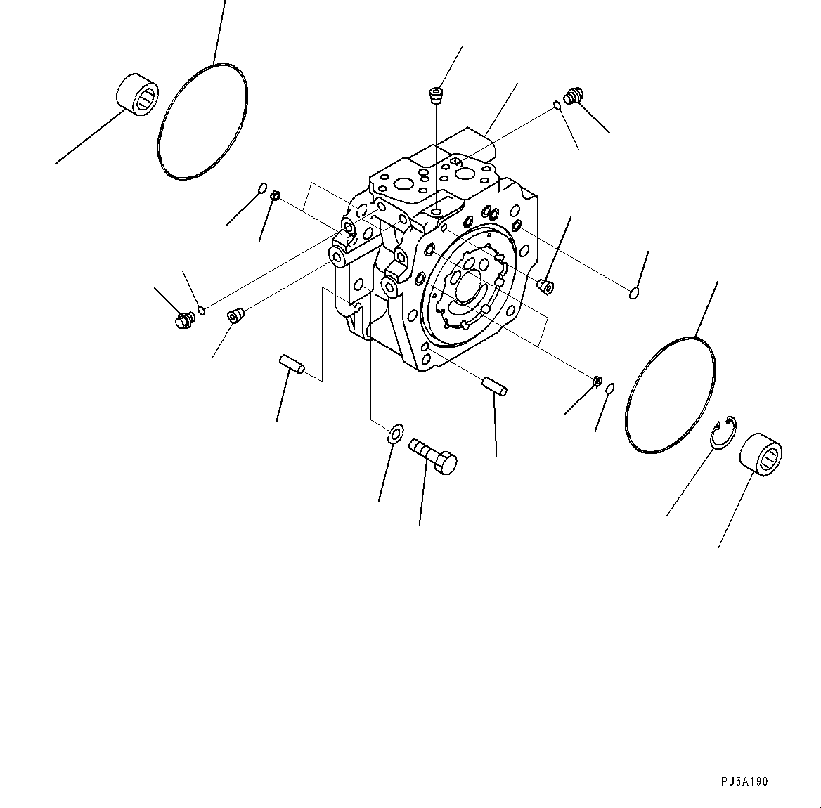 Komatsu parts book diagram for PC2000-11R S/N 31001-UP: FAN PUMP, PISTON PUMP (2/11)(#30001-)