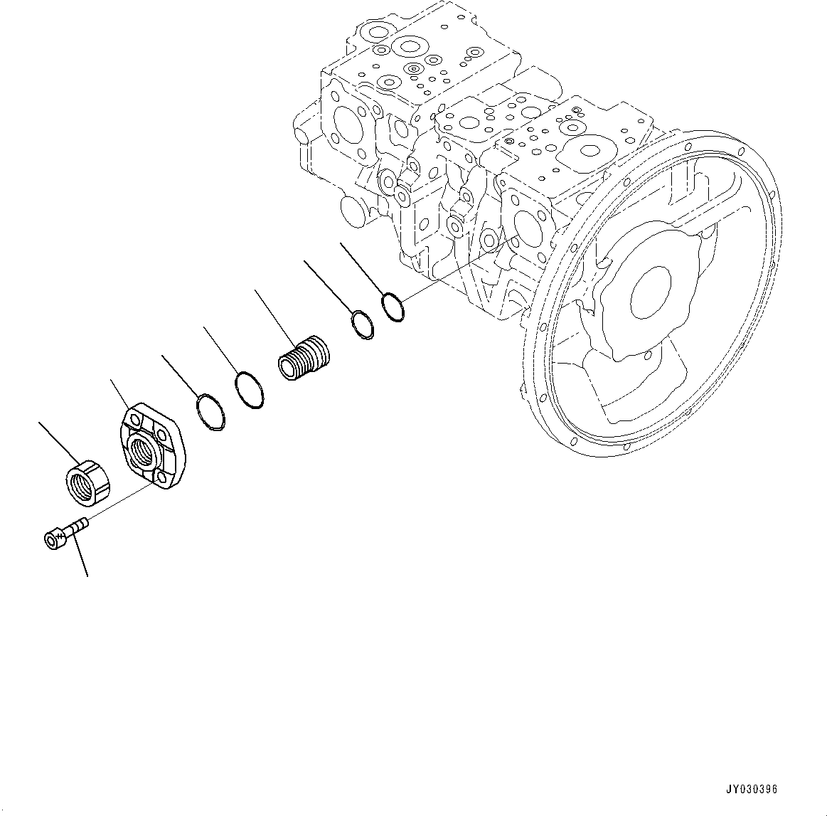 Komatsu parts book diagram for PC2000-11R S/N 31001-UP: FAN PUMP, PISTON PUMP (5/11)(#30001-)