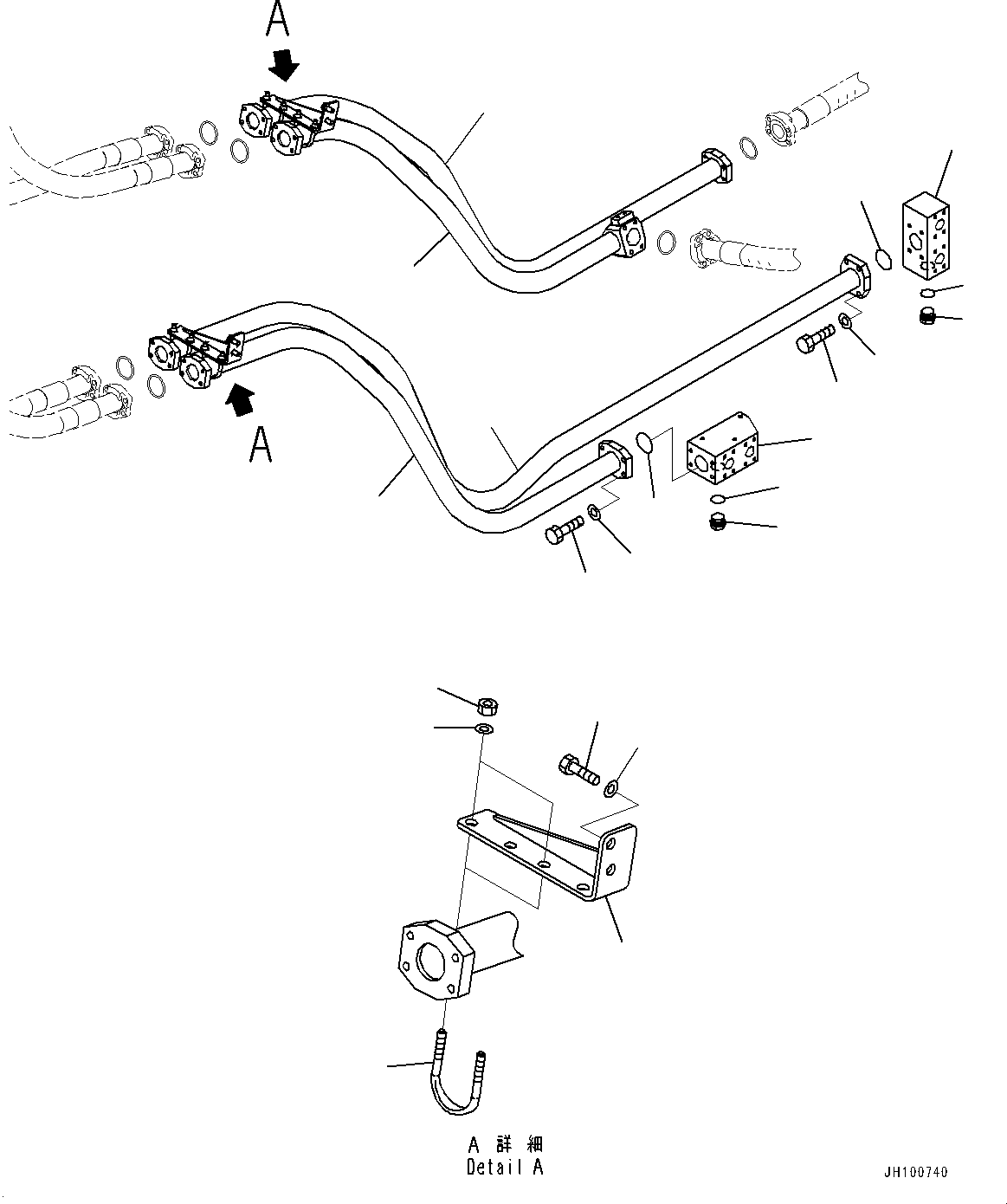 Komatsu parts book diagram for PC2000-11R S/N 31001-UP: OIL COOLER PIPING, TUBE(#30001-)