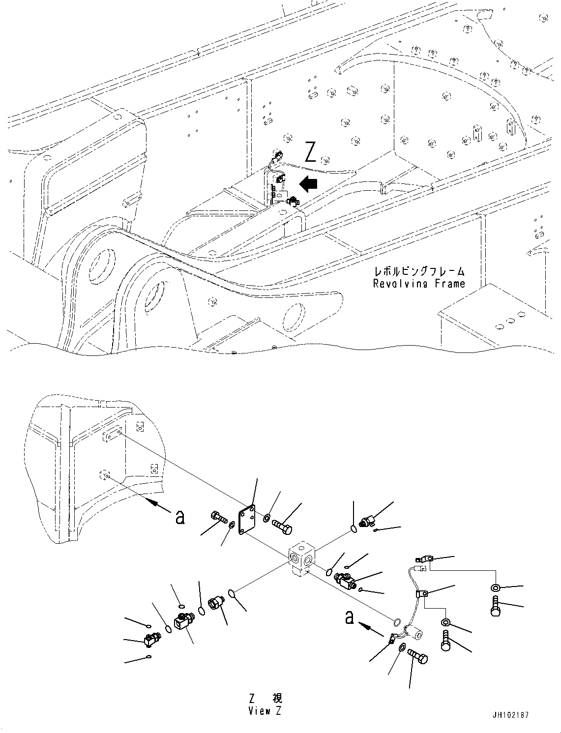 Komatsu parts book diagram for PC2000-11R S/N 31001-UP: SOLENOID VALVE, RELATED PARTS (2/2)(#30001-)