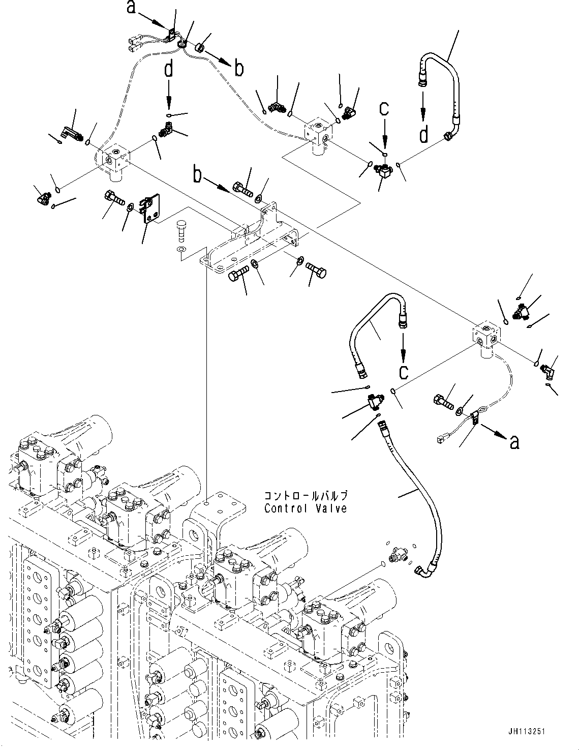 Komatsu parts book diagram for PC2000-11R S/N 31001-UP: SOLENOID VALVE, MOUNTING (2/2)(#30001-)