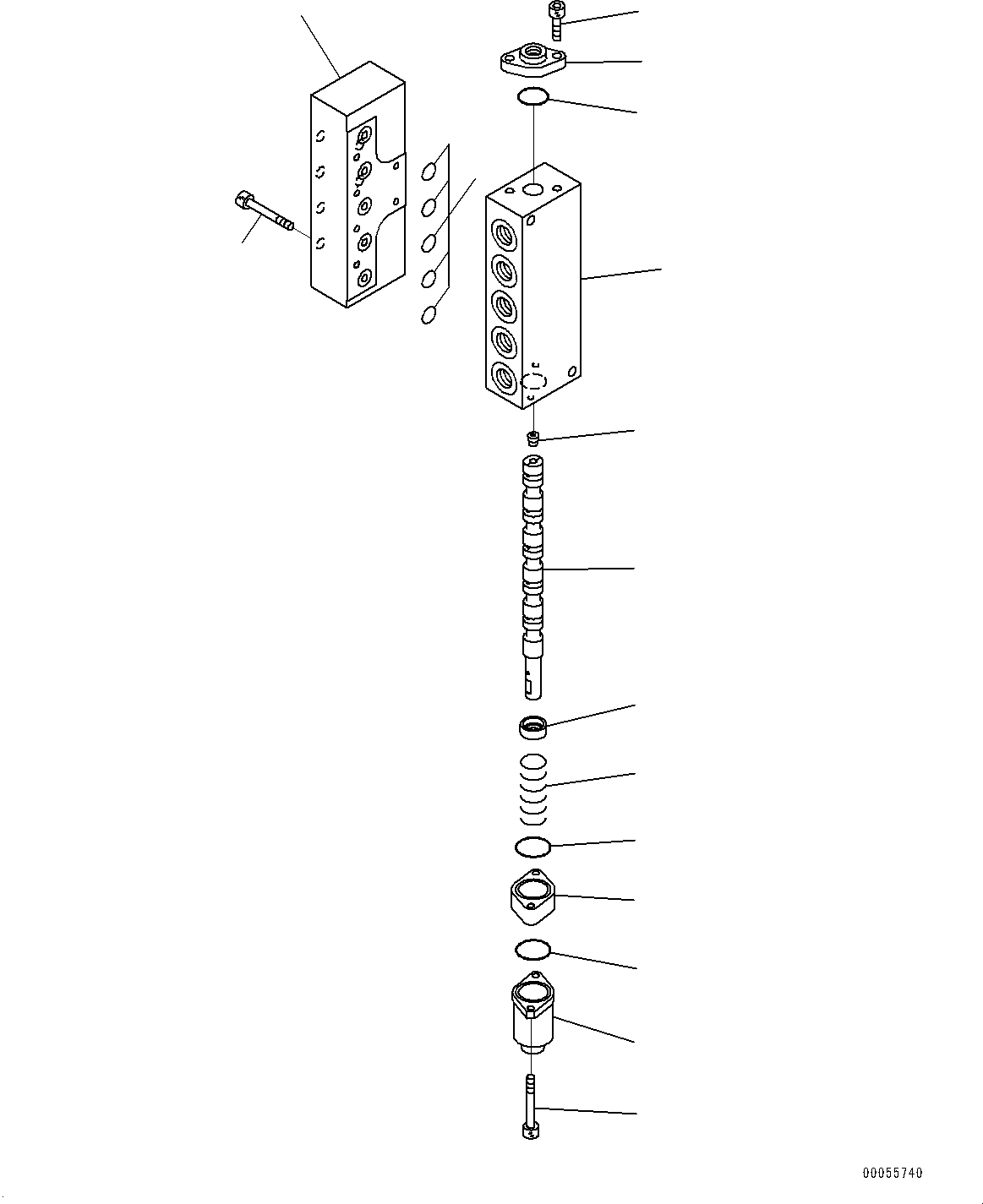 Komatsu parts book diagram for PC2000-11R S/N 31001-UP: PROPORTIONAL PRESSURE CONTROL (PPC) CUT OFF VALVE, PPC CUT OFF VALVE (2/2) (R.H.)(#30001-)