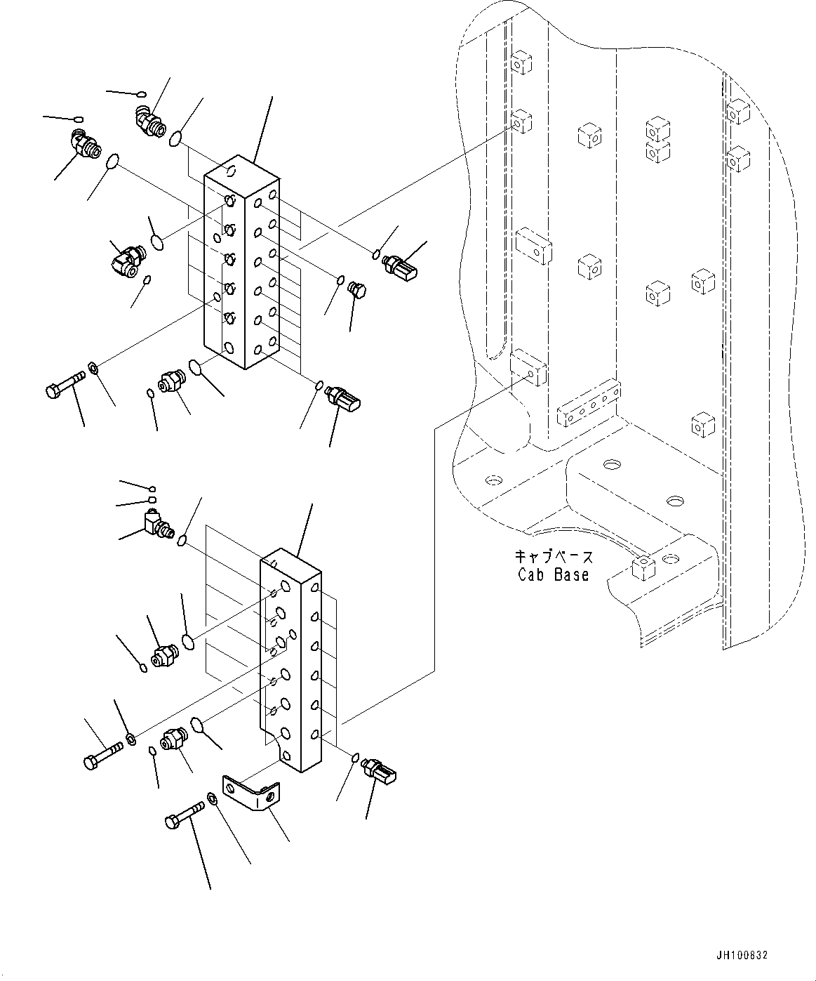 Komatsu parts book diagram for PC2000-11R S/N 31001-UP: PROPORTIONAL PRESSURE CONTROL (PPC) PIPING JOINT, JOINT(#30001-)