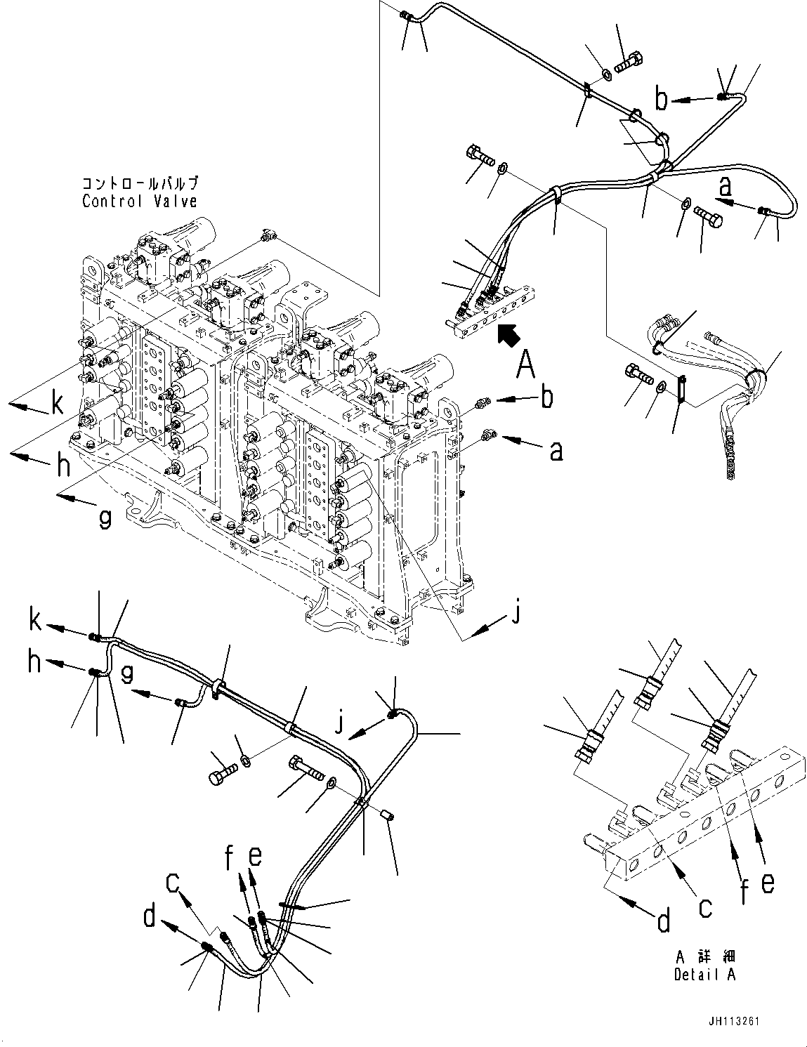 Komatsu parts book diagram for PC2000-11R S/N 31001-UP: PROPORTIONAL PRESSURE CONTROL (PPC) PIPING JOINT, PIPING (3/3) (LOADING SHOVEL, BOTTOM DUMP TYPE)(#30001-)