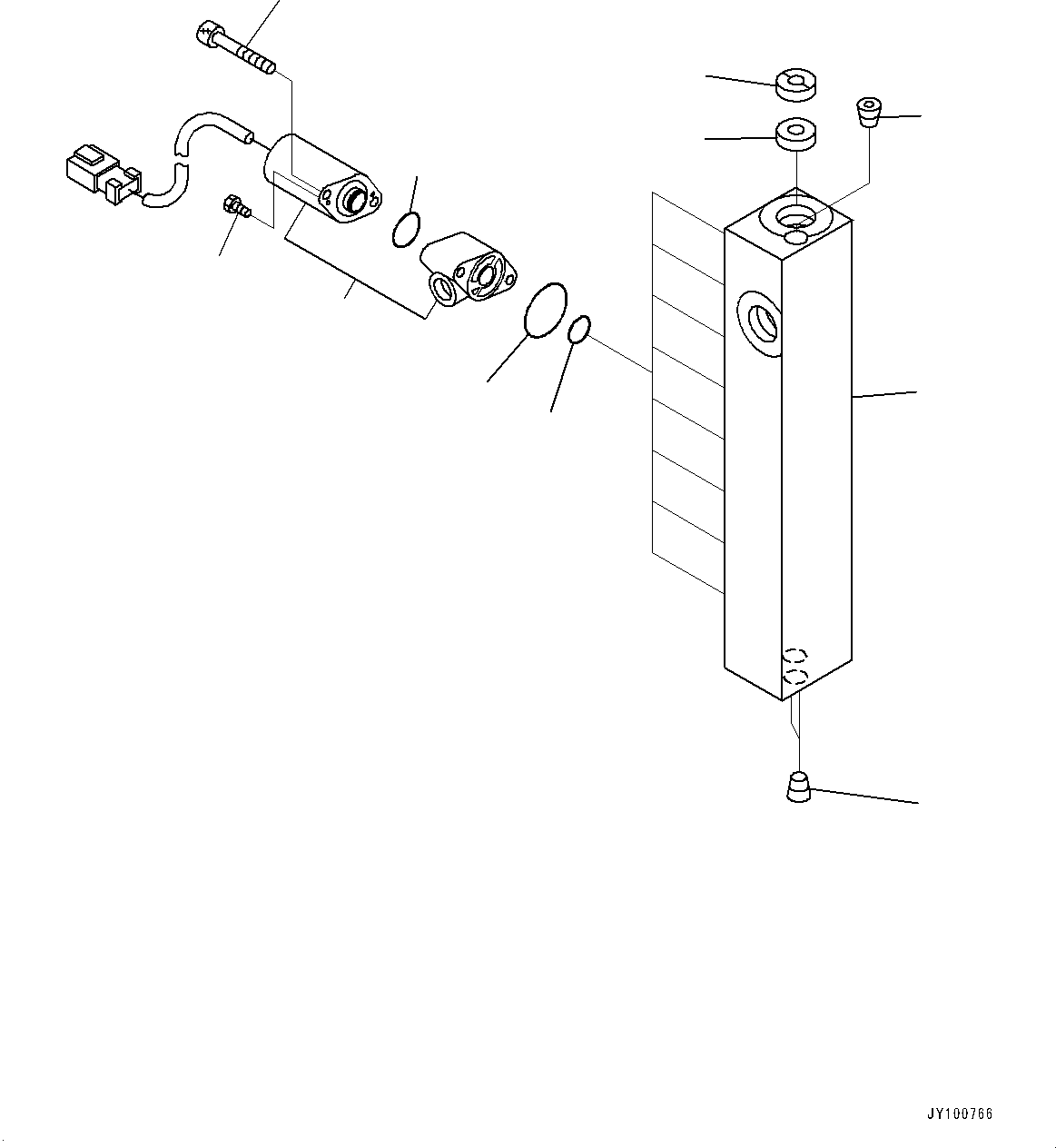 Komatsu parts book diagram for PC2000-11R S/N 31001-UP: PROPORTIONAL PRESSURE CONTROL (PPC) WORK PIPING, EPC VALVE(#30001-)
