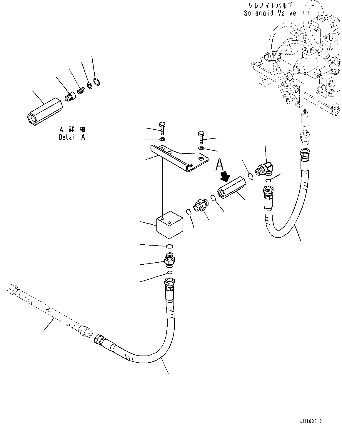 Komatsu parts book diagram for PC2000-11R S/N 31001-UP: HYDRAULIC LADDER PIPING, DELIVERY PIPING(#30001-)