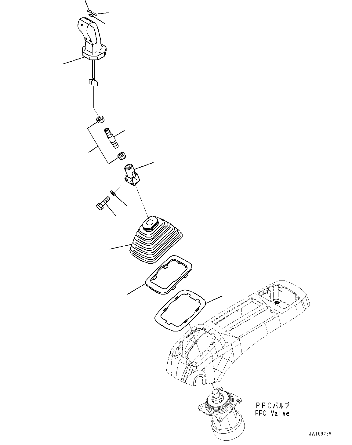 Komatsu parts book diagram for PC2000-11R S/N 31001-UP: CAB, FLOOR, LEVER, L.H.(#31001-)