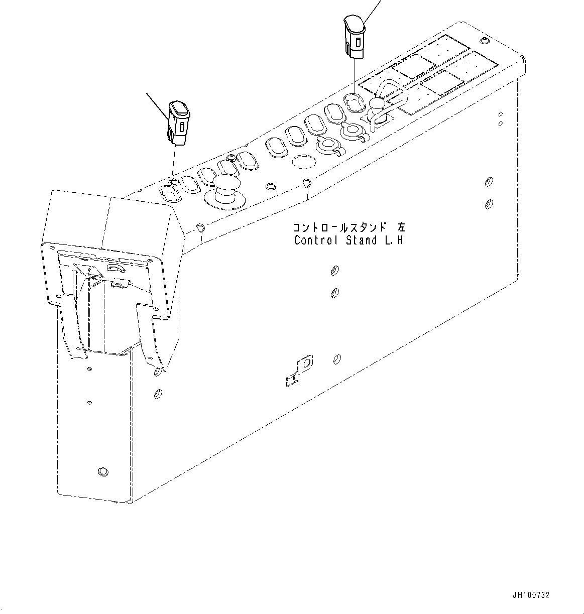 Komatsu parts book diagram for PC2000-11R S/N 31001-UP: SWITCH, SWITCH (SERVICE CENTER)(#31001-)