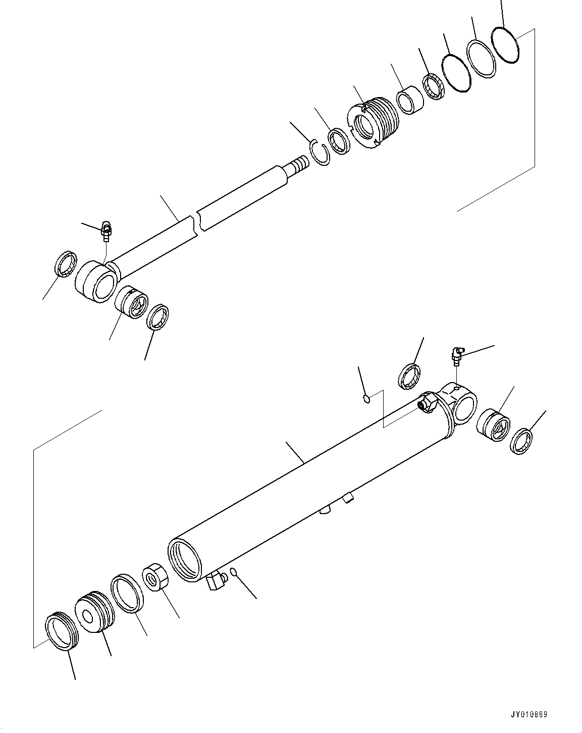 Komatsu parts book diagram for PC2000-11R S/N 31001-UP: SIDE COVER L.H., INNER PARTS, LADDER CYLINDER(#30001-)