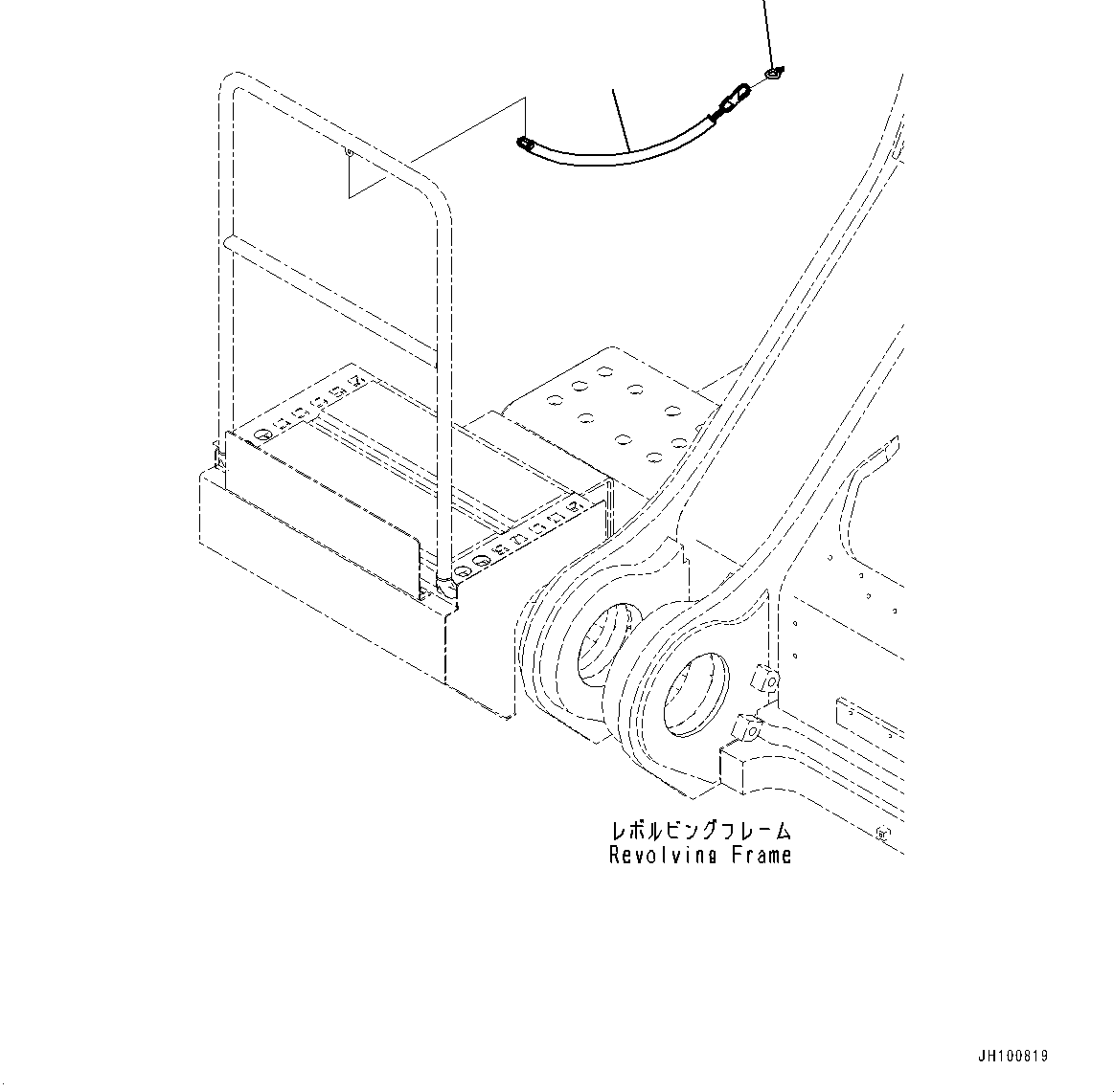 Komatsu parts book diagram for PC2000-11R S/N 31001-UP: SIDE COVER R.H., CHAIN(#30001-)