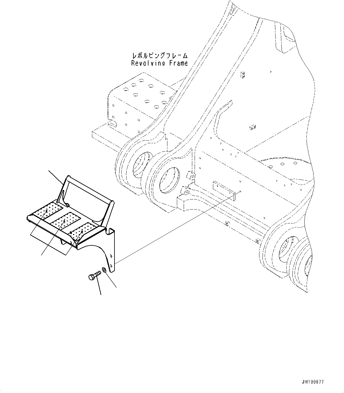 Komatsu parts book diagram for PC2000-11R S/N 31001-UP: COVER, STEP(#30001-)