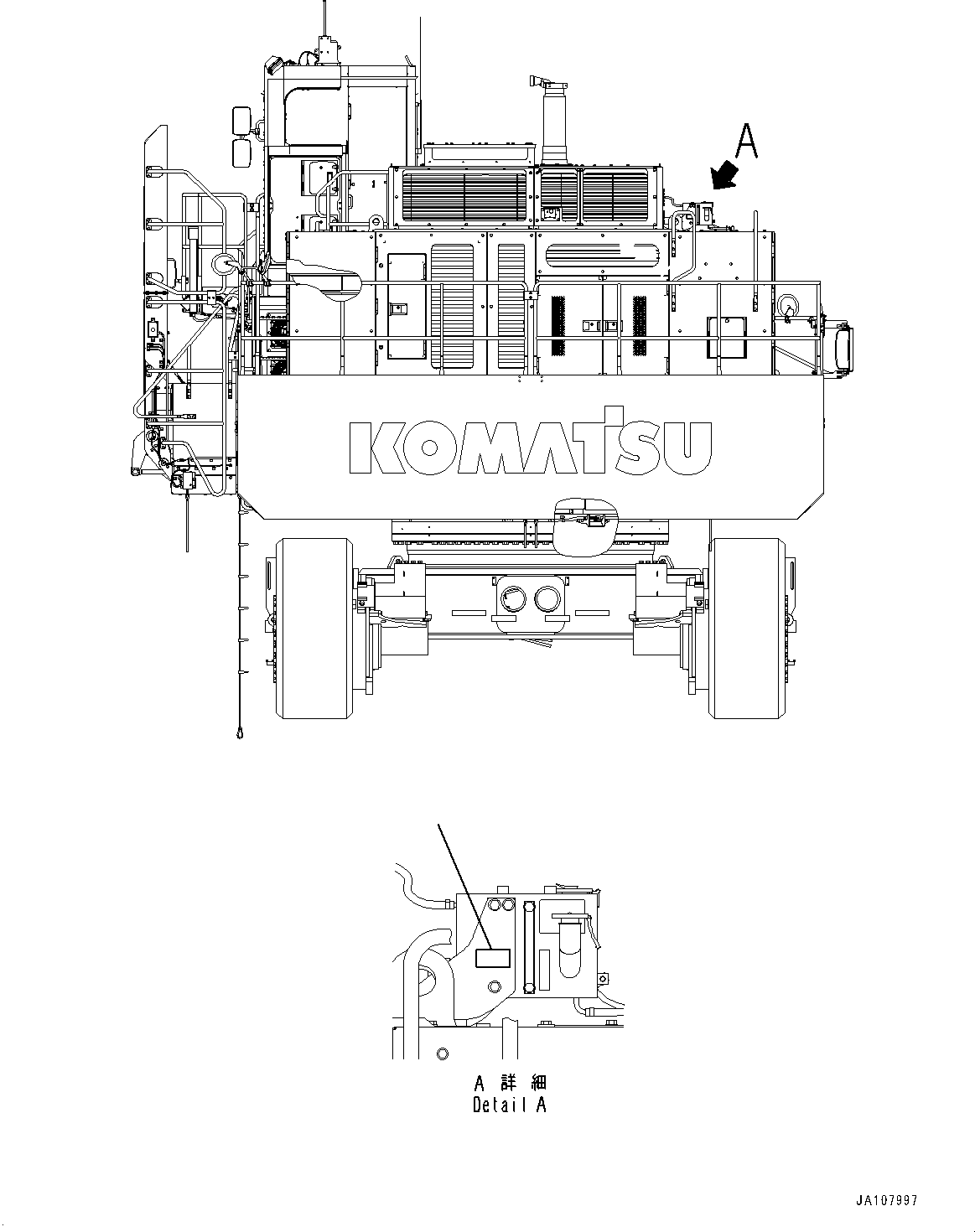 Komatsu parts book diagram for PC2000-11R S/N 31001-UP: COOLANT DECAL, (#30001-)