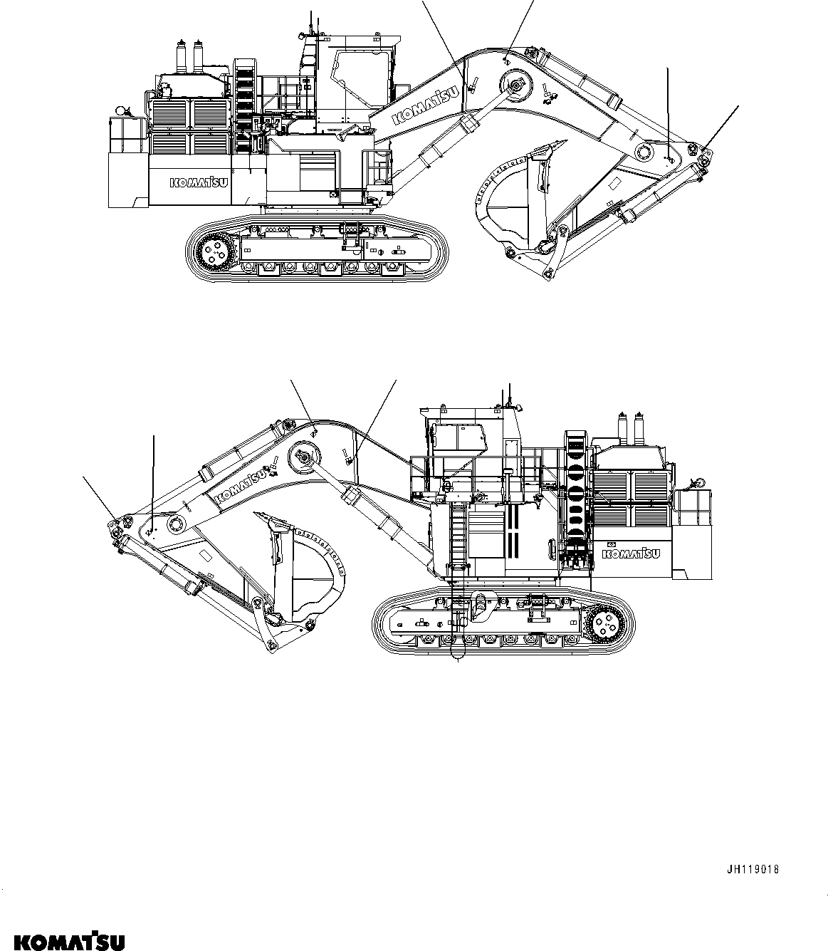 Komatsu parts book diagram for PC2000-11R S/N 31001-UP: PLATE, TIE-OFF, (#30168-)