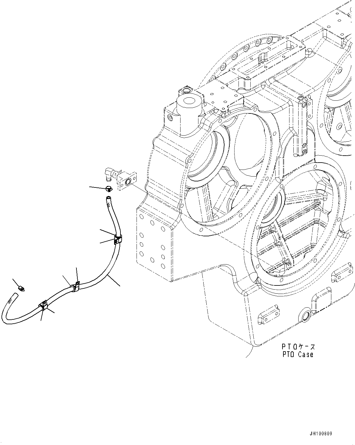 Komatsu parts book diagram for PC2000-11E0 S/N 31001-UP: PTO (POWER TAKE OFF), DRAIN PIPING(#30016-)