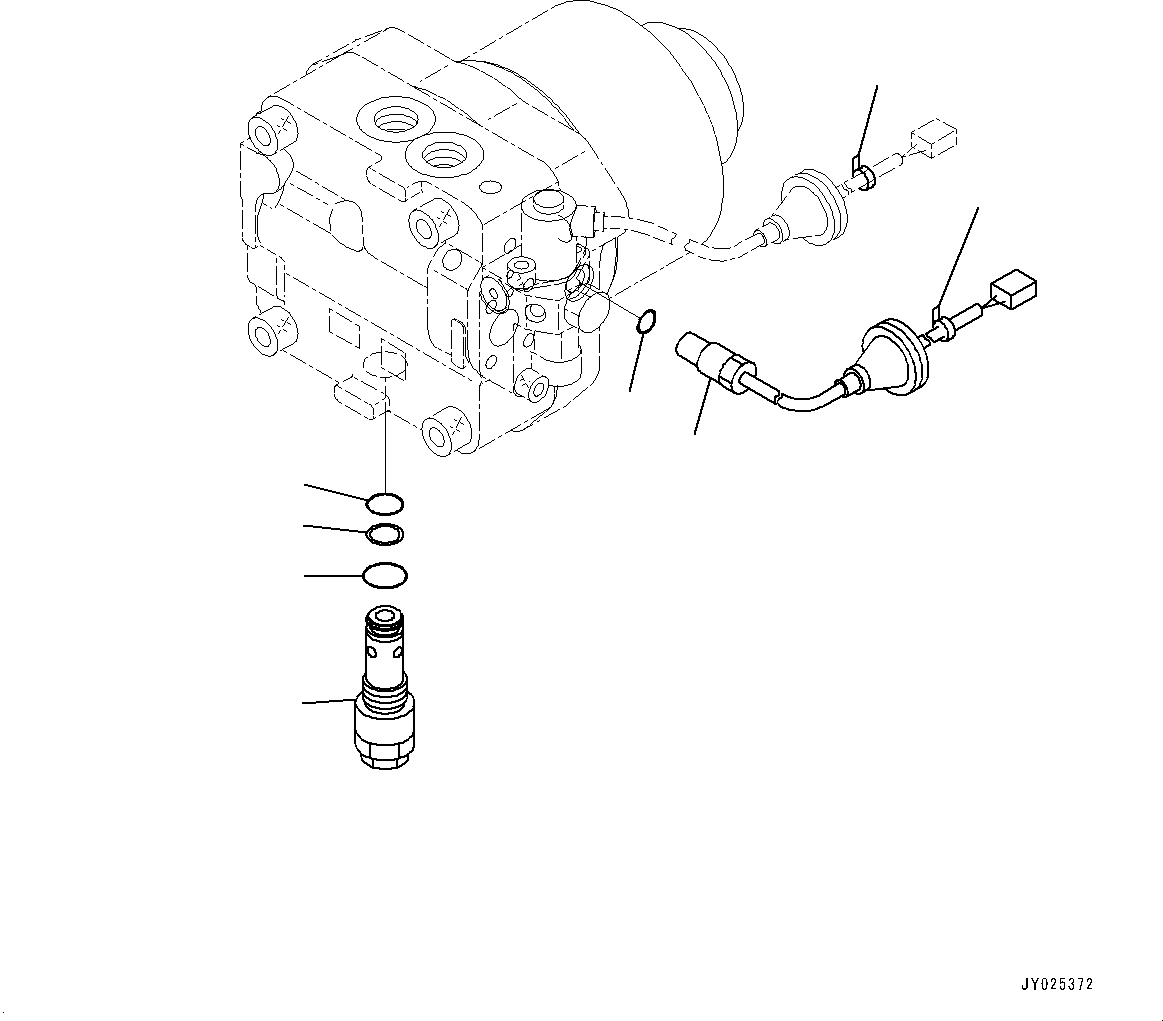 Komatsu parts book diagram for PC2000-11E0 S/N 31001-UP: COOLING SYSTEM, FAN MOTOR (3/6)(#30001-)