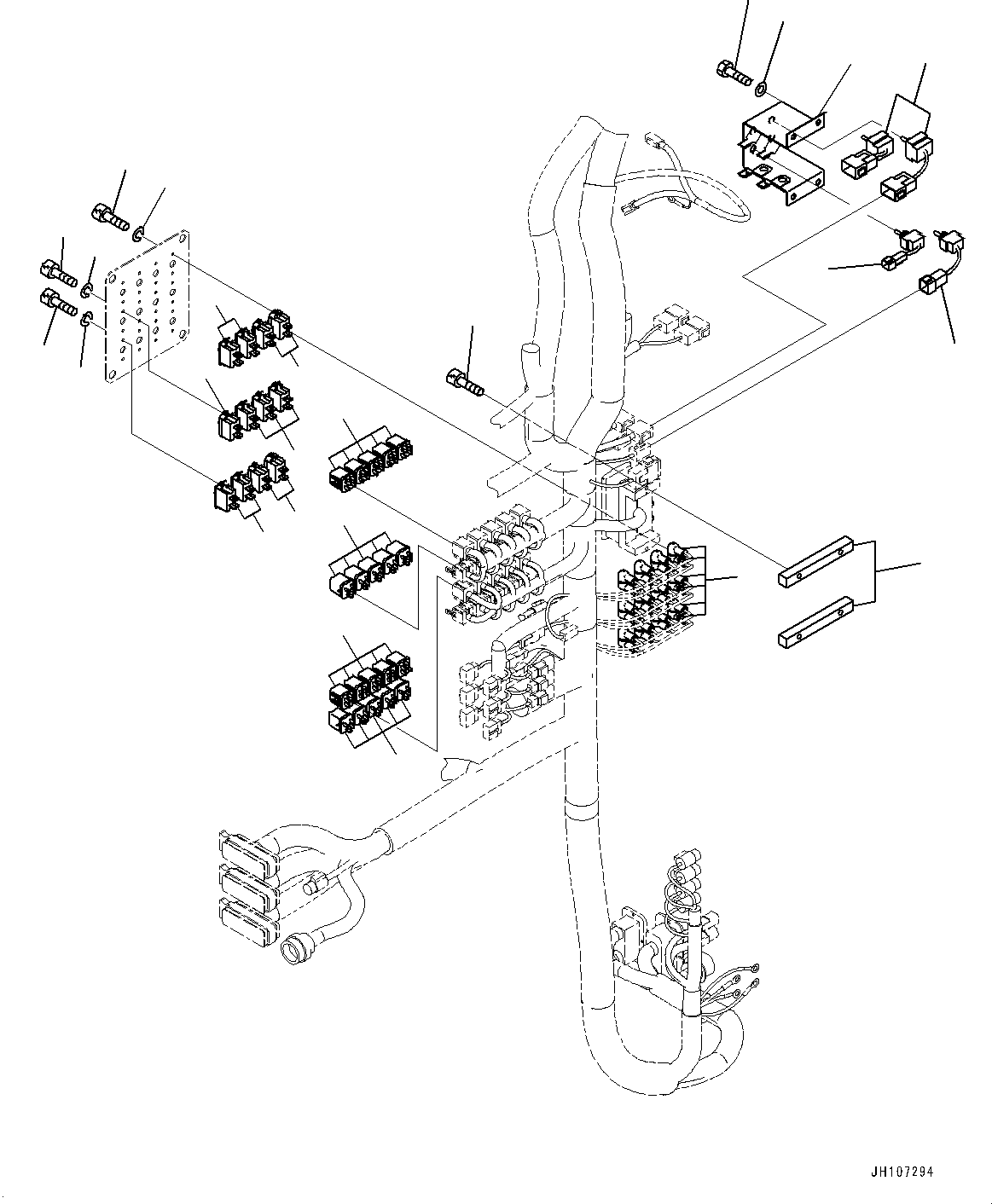 Komatsu parts book diagram for PC2000-11E0 S/N 31001-UP: ELECTRIC WIRING HARNESS, CAB BASE, CIRCUIT BREAKER AND SWITCH(#30001-)