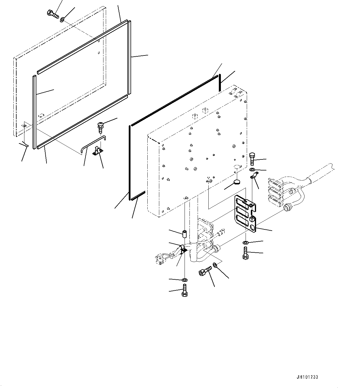 Komatsu parts book diagram for PC2000-11E0 S/N 31001-UP: ELECTRIC WIRING HARNESS, CAB BASE, CLIP AND GROMMET (2/2)(#30001-)
