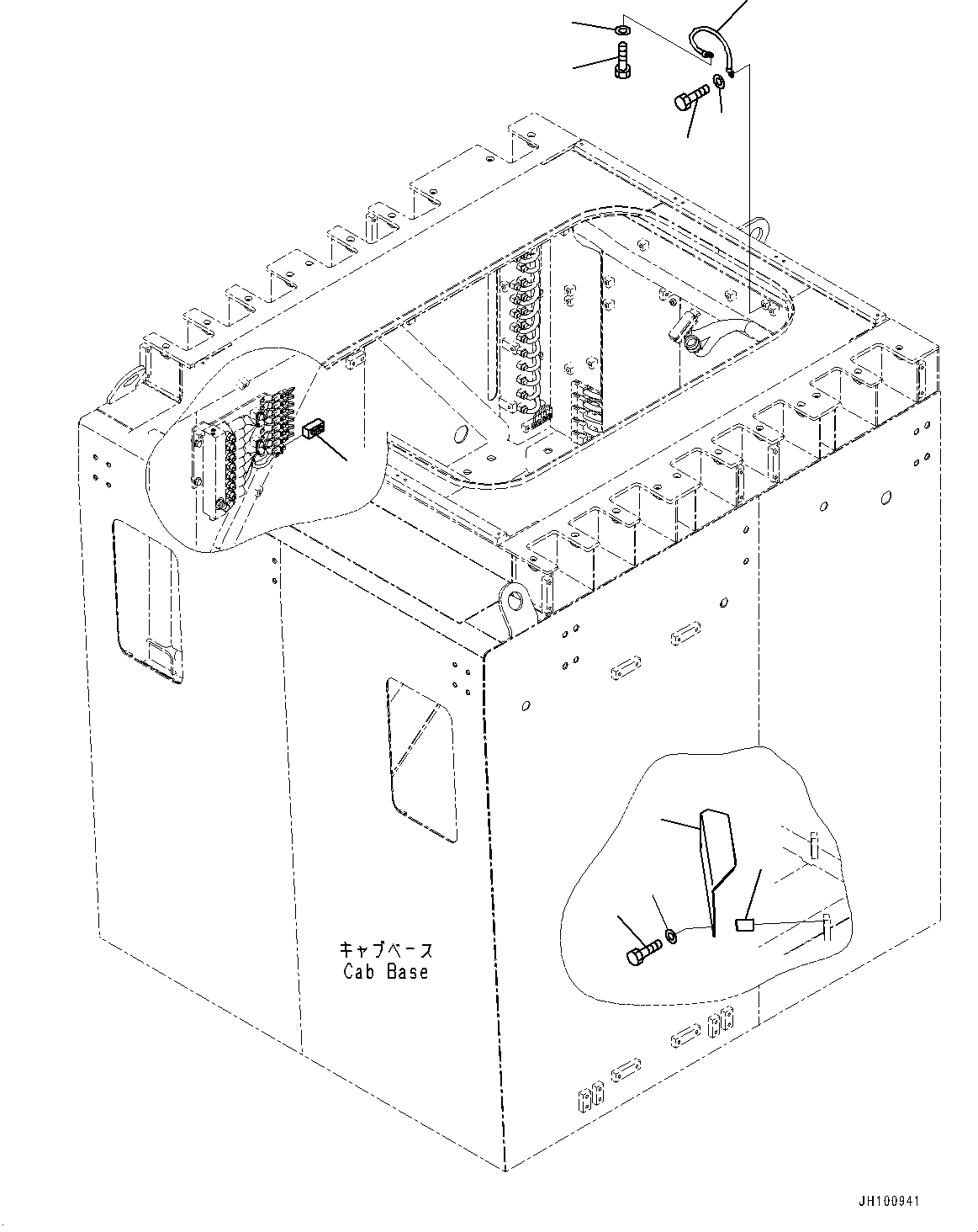 Komatsu parts book diagram for PC2000-11E0 S/N 31001-UP: ELECTRIC WIRING HARNESS, CAB BASE RELATED PARTS(#30001-)