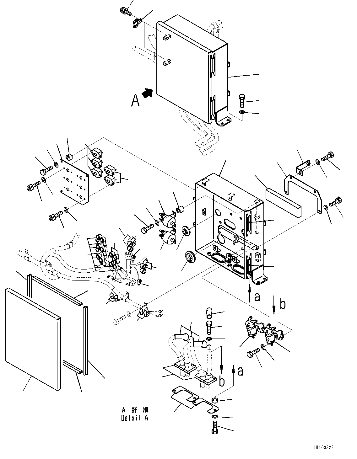 Komatsu parts book diagram for PC2000-11E0 S/N 31001-UP: ELECTRIC WIRING HARNESS, CASE(#30001-)