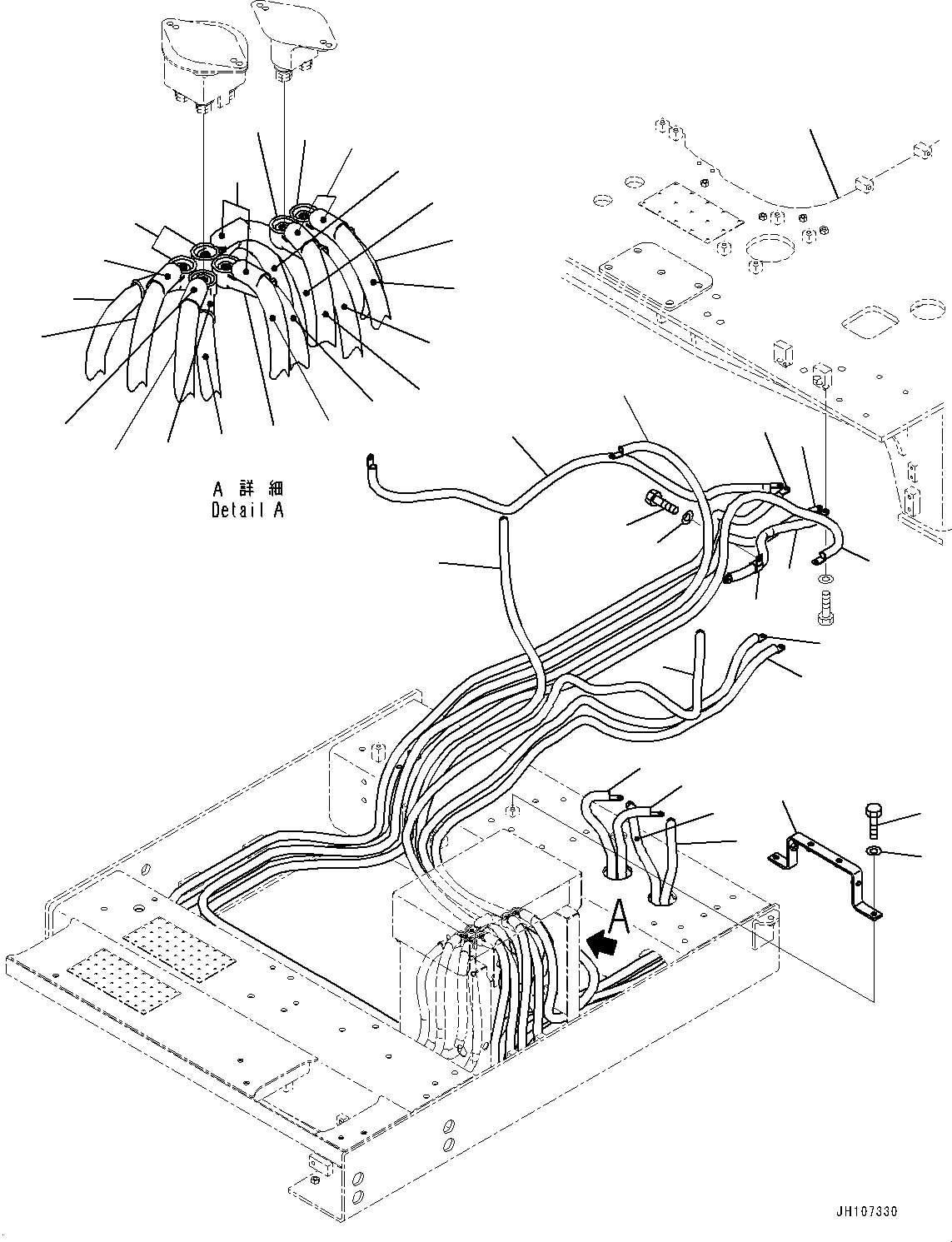 Komatsu parts book diagram for PC2000-11E0 S/N 31001-UP: ELECTRIC WIRING HARNESS, ISOLATOR CABLE(#30001-)