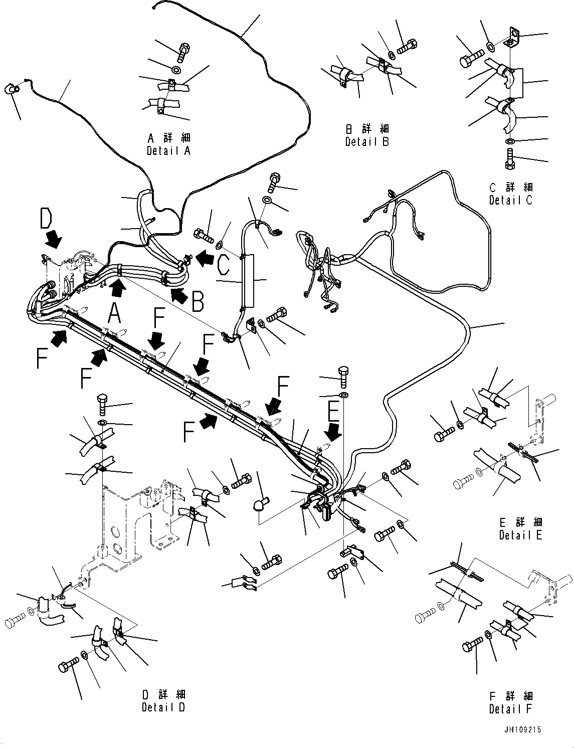 Komatsu parts book diagram for PC2000-11E0 S/N 31001-UP: ELECTRIC WIRING HARNESS, WIRING HARNESS (2/2) (LOADING SHOVEL, BOTTOM DUMP TYPE)(#30001-)