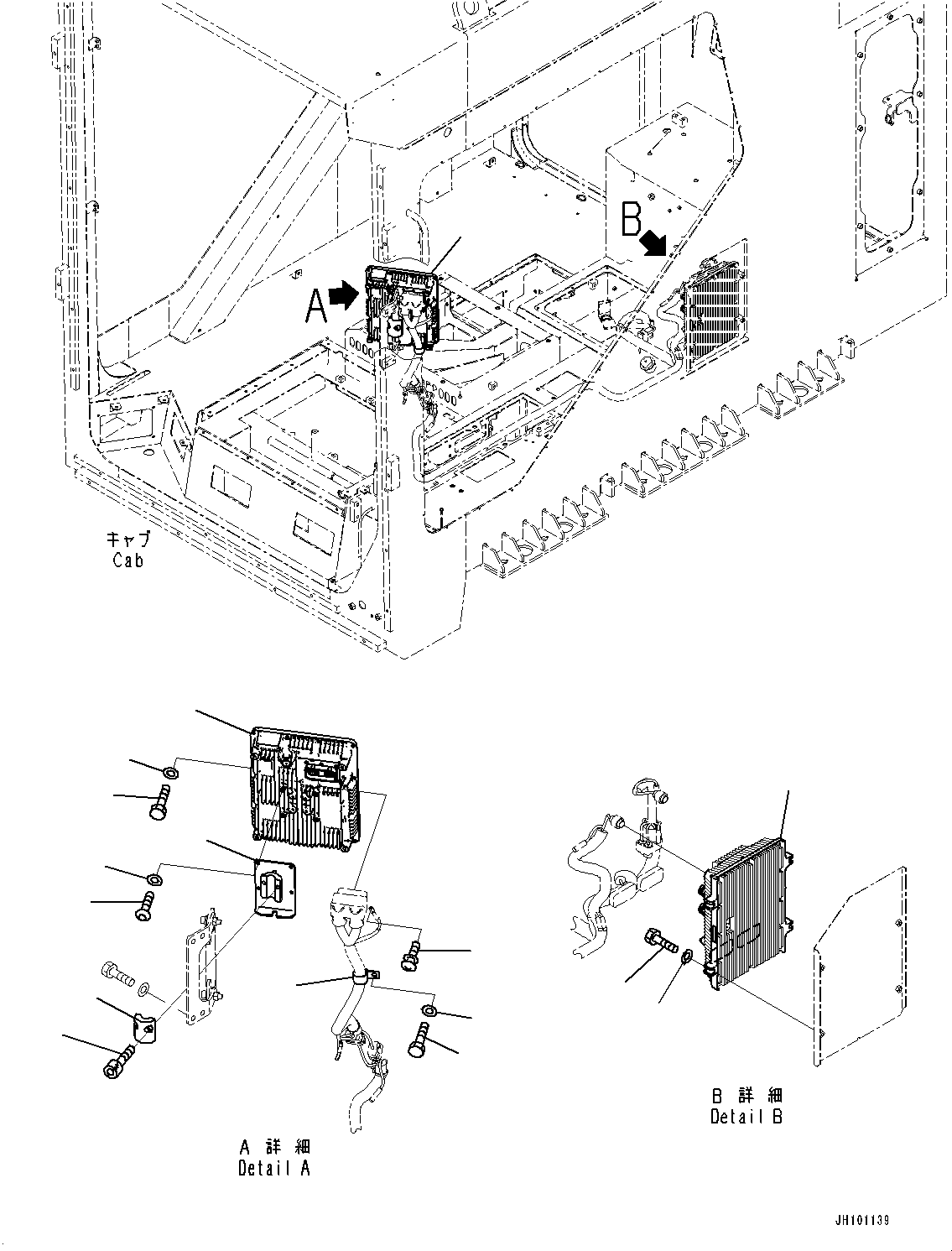 Komatsu parts book diagram for PC2000-11E0 S/N 31001-UP: KOMVISION CAMERA, MONITOR AND CONTROLLER(#30001-30156)