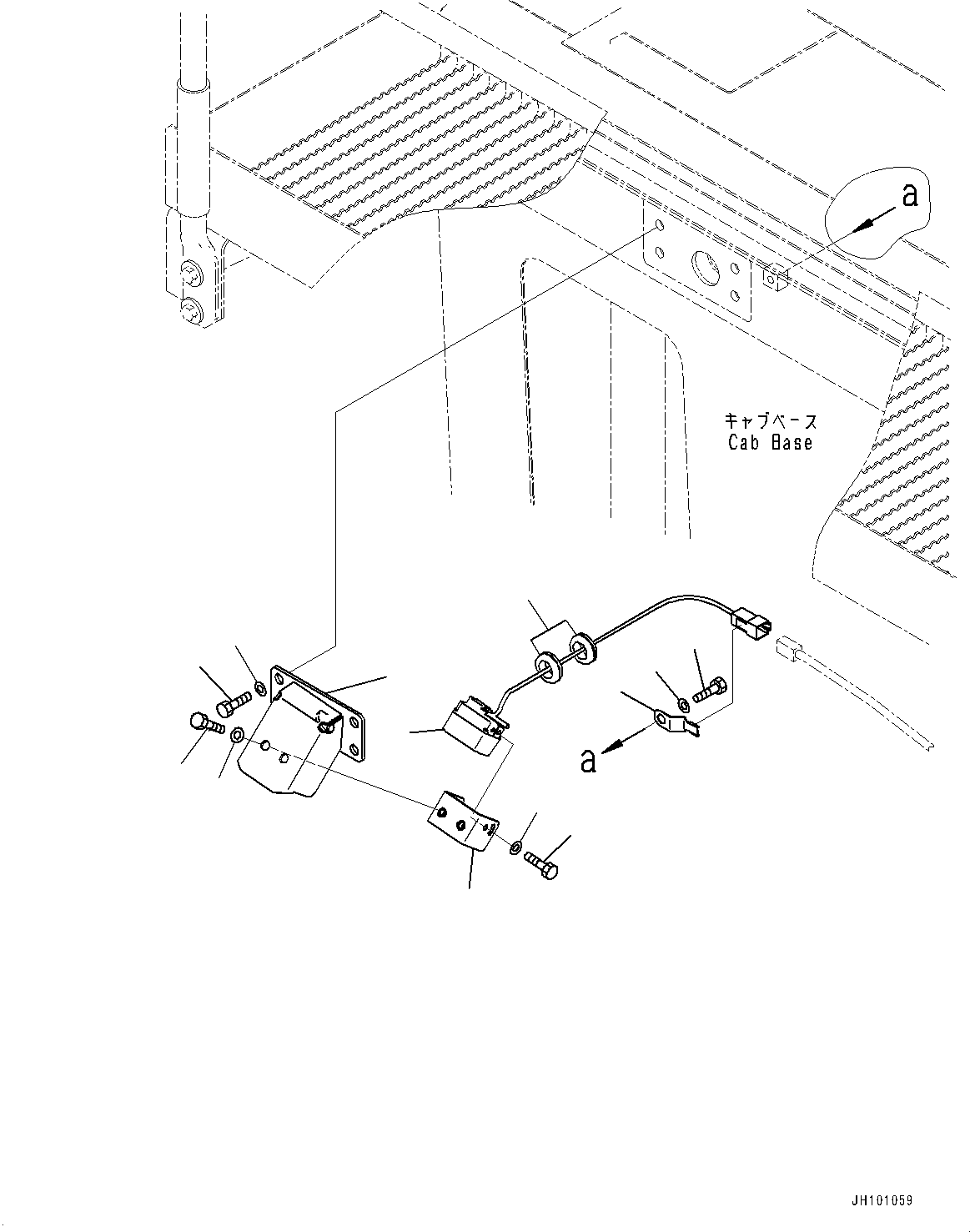 Komatsu parts book diagram for PC2000-11E0 S/N 31001-UP: KOMVISION CAMERA, FRONT CAMERA(#30001-)