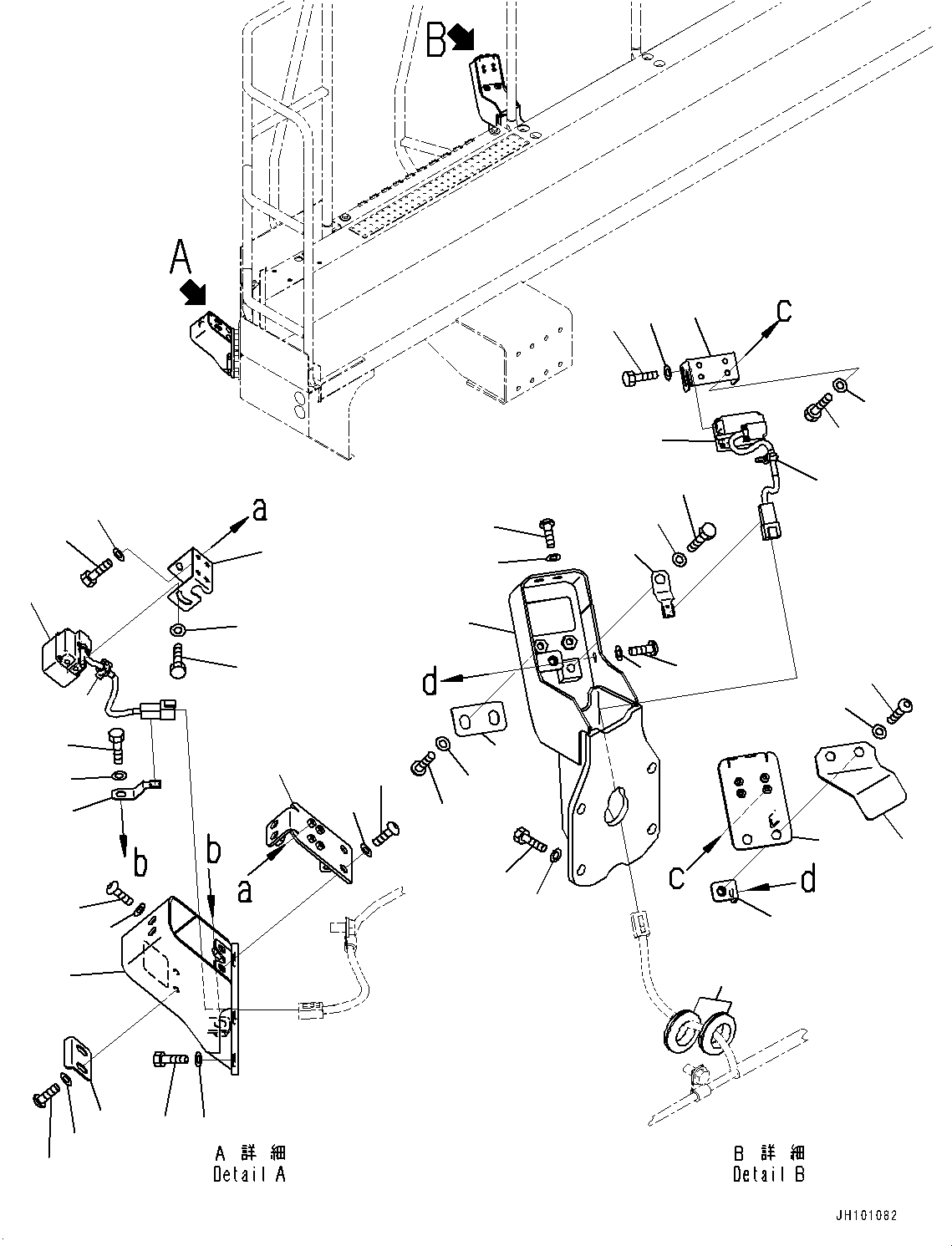 Komatsu parts book diagram for PC2000-11E0 S/N 31001-UP: KOMVISION CAMERA, CAMERA, R.H.(#30001-)