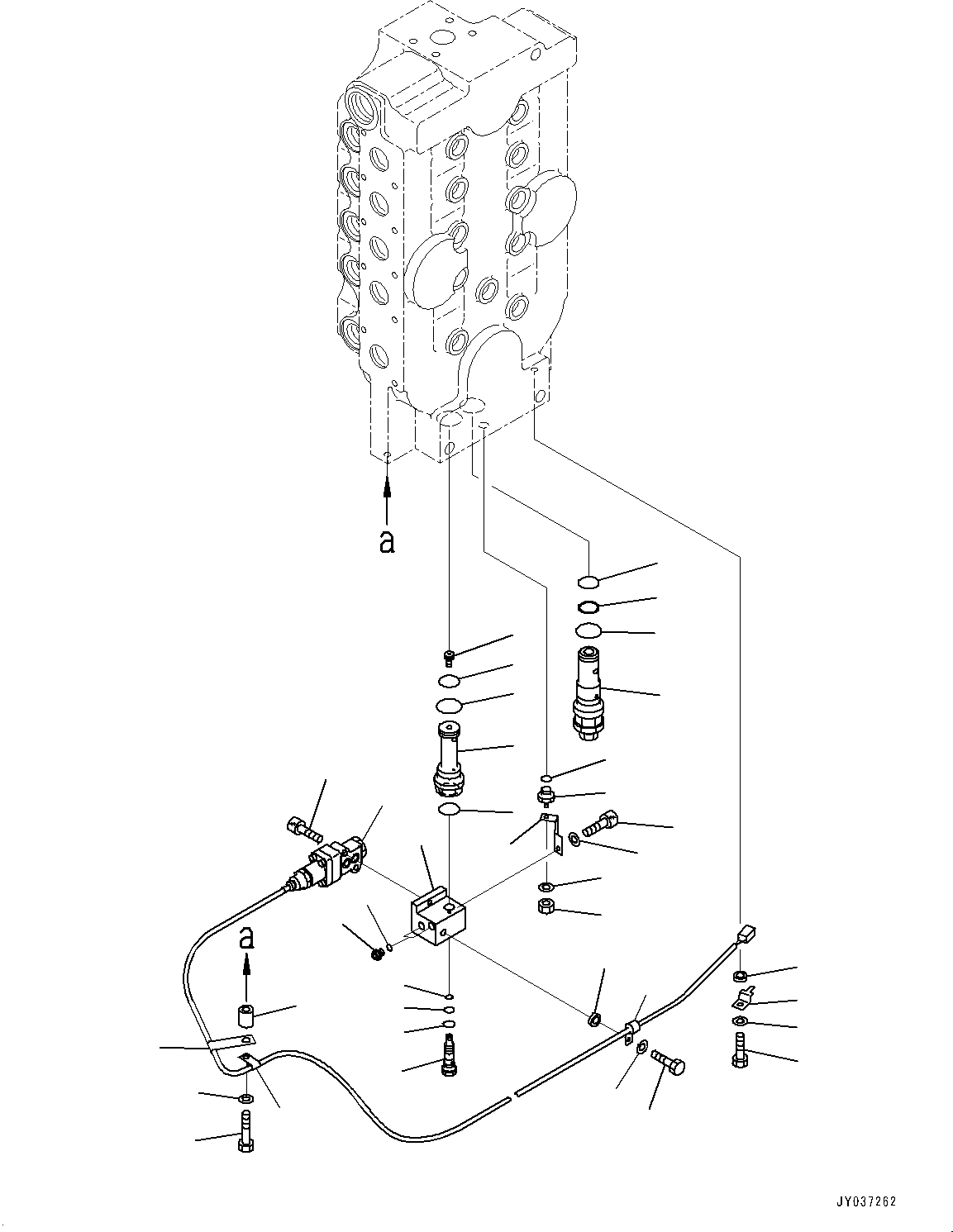Komatsu parts book diagram for PC2000-11E0 S/N 31001-UP: CONTROL VALVE, 10-SPOOL (4/18) (L.H.)(#30001-)