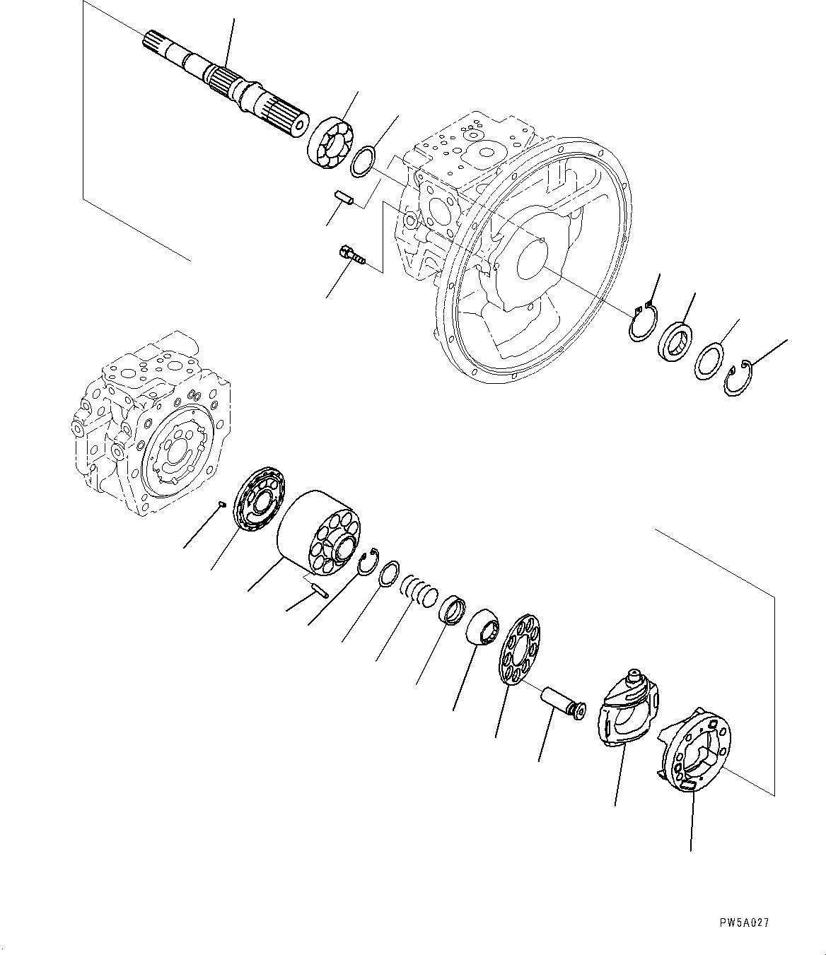Komatsu parts book diagram for PC2000-11E0 S/N 31001-UP: FAN PUMP, PISTON PUMP (3/11)(#30001-)