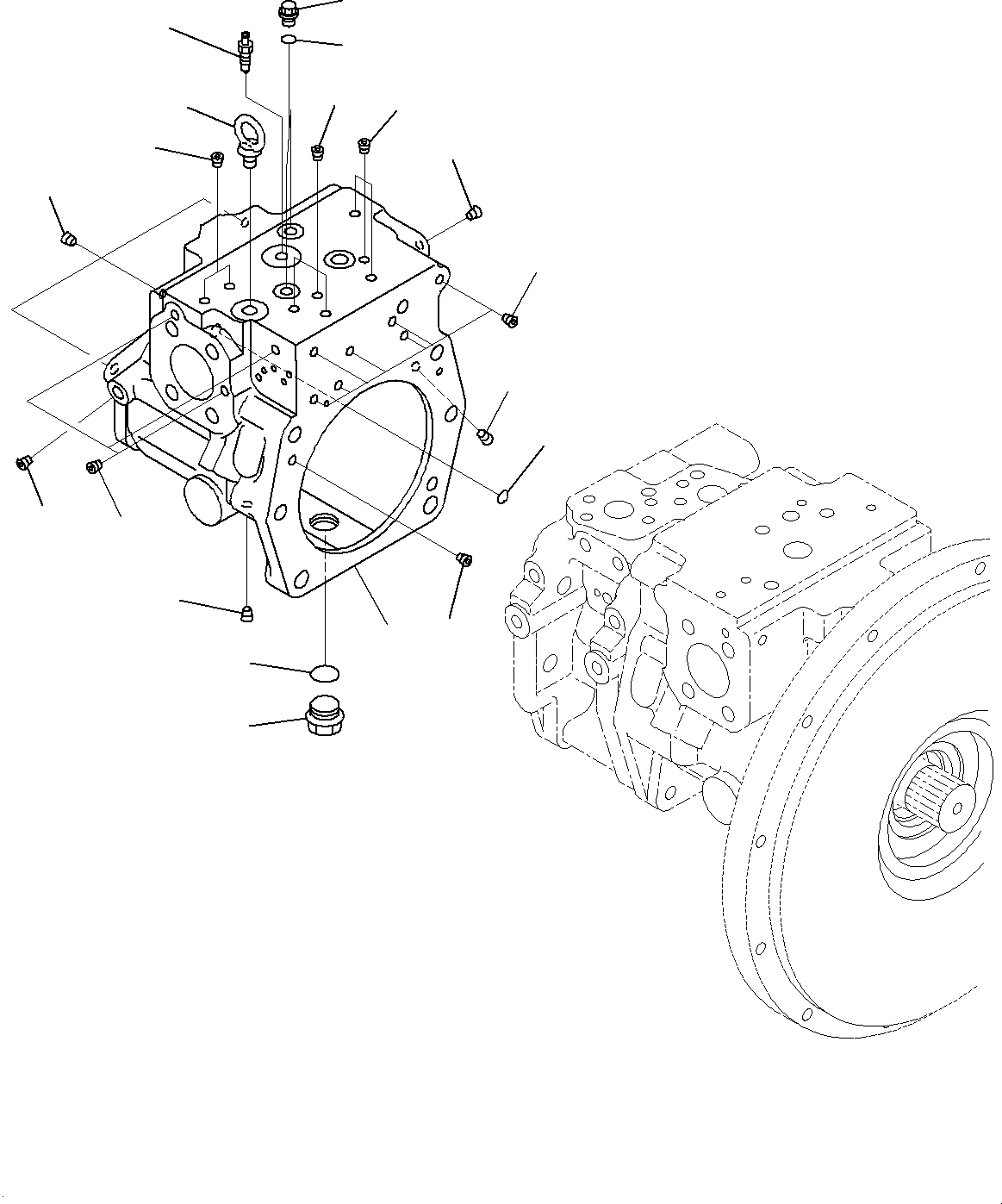 Komatsu parts book diagram for PC2000-11E0 S/N 31001-UP: FAN PUMP, PISTON PUMP (6/11)(#30001-)