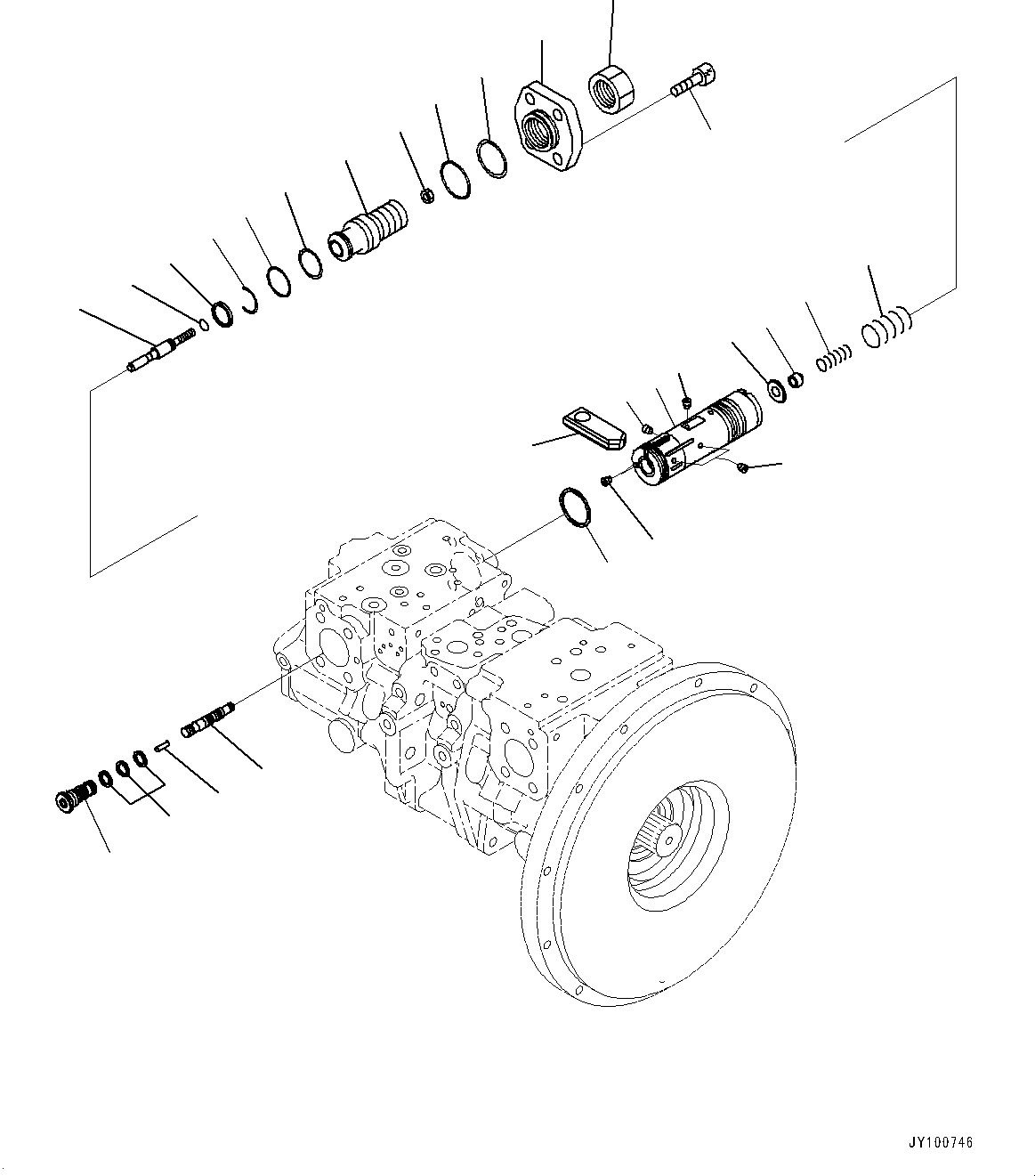 Komatsu parts book diagram for PC2000-11E0 S/N 31001-UP: FAN PUMP, PISTON PUMP (8/11)(#30001-)