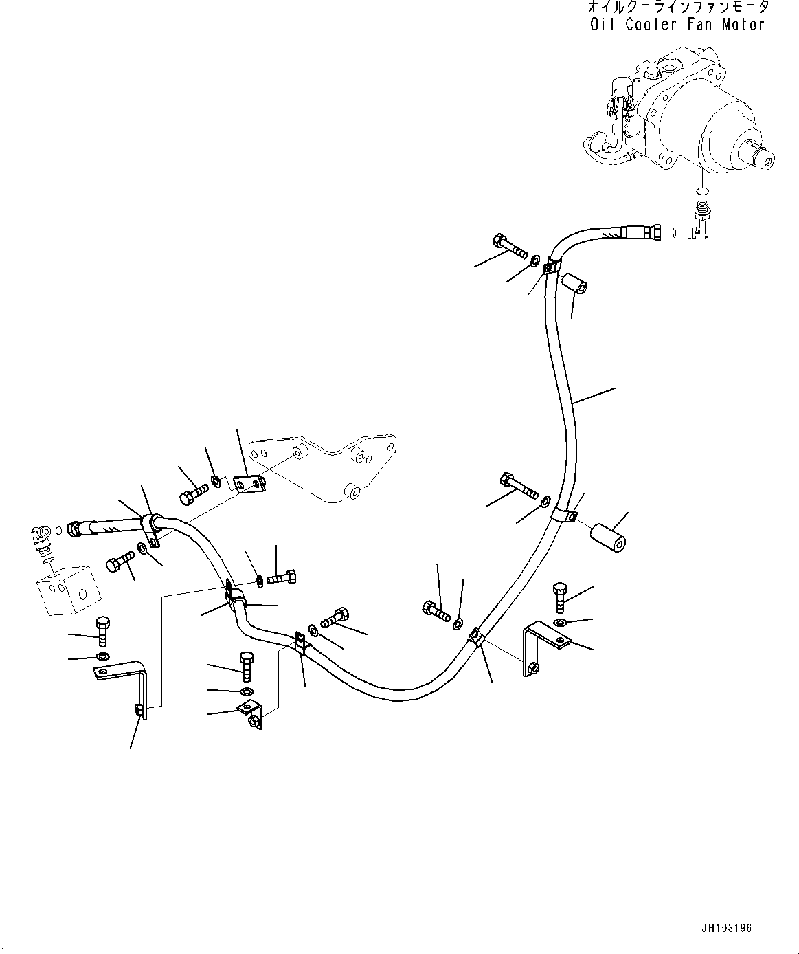 Komatsu parts book diagram for PC2000-11E0 S/N 31001-UP: DELIVERY PIPING, DRAIN PIPING (2/2)(#30001-)