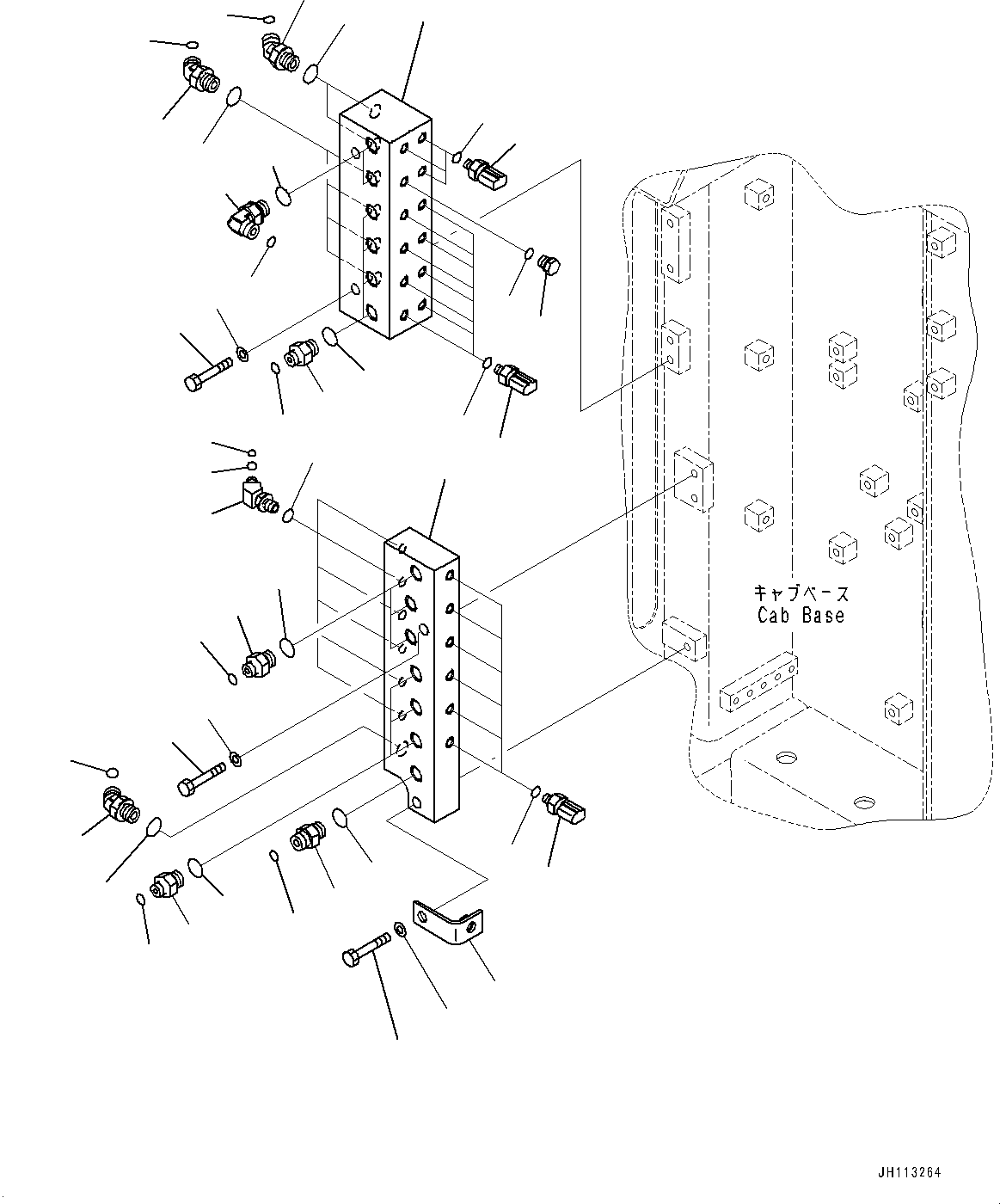 Komatsu parts book diagram for PC2000-11E0 S/N 31001-UP: PROPORTIONAL PRESSURE CONTROL (PPC) PIPING JOINT, JOINT (LOADING SHOVEL, BOTTOM DUMP TYPE)(#30001-)