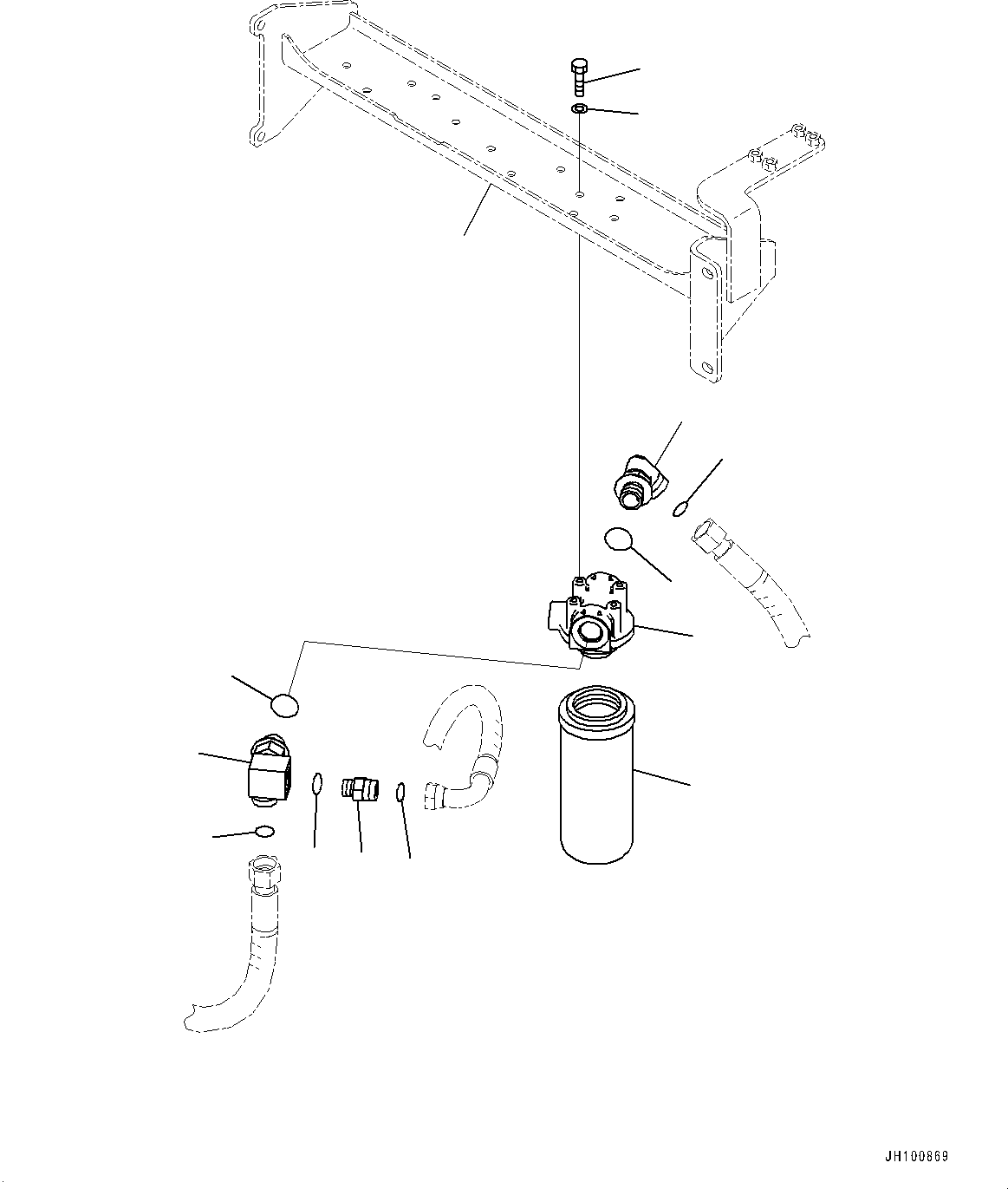 Komatsu parts book diagram for PC2000-11E0 S/N 31001-UP: PROPORTIONAL PRESSURE CONTROL (PPC) PUMP PIPING, FILTER(#30001-)