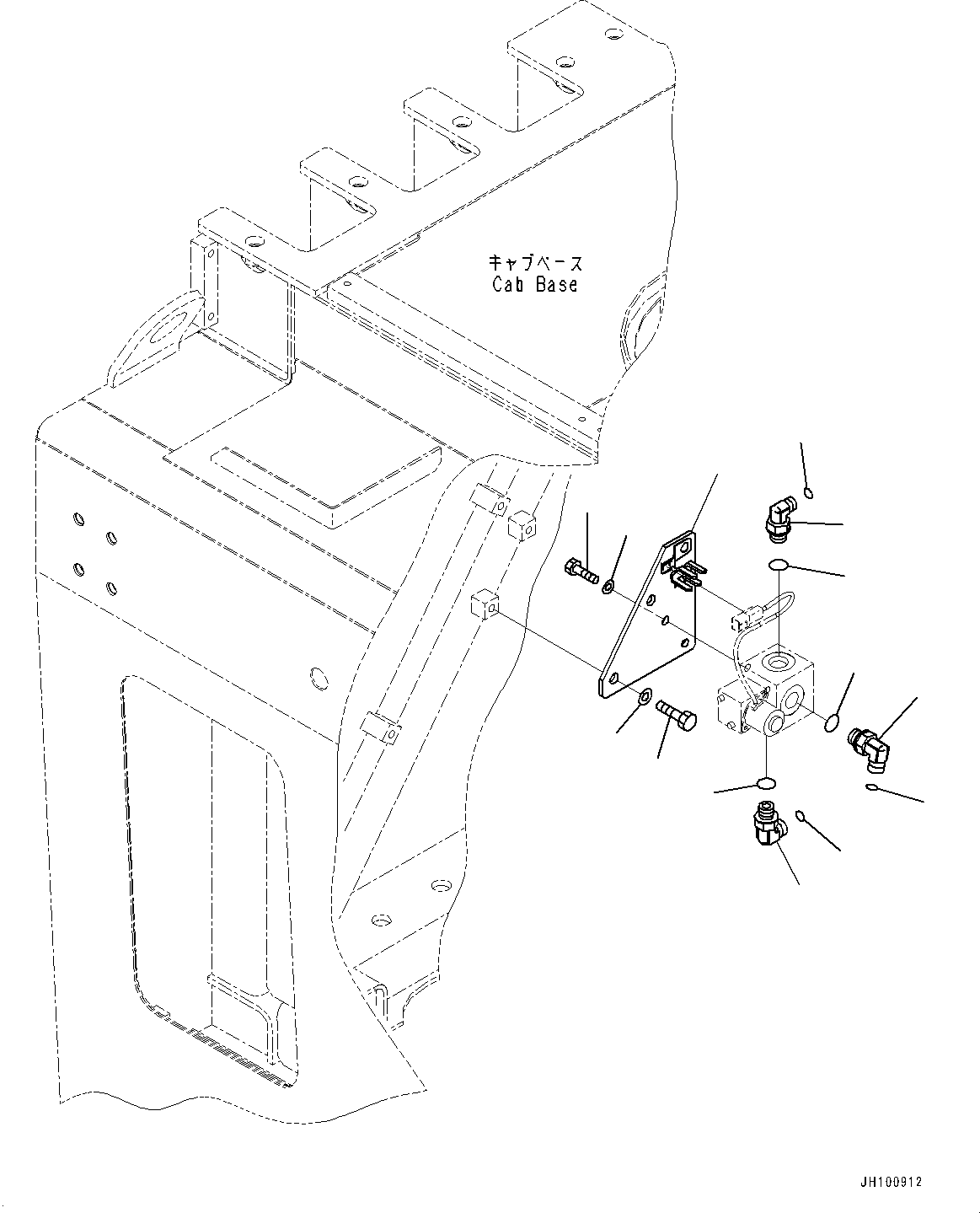 Komatsu parts book diagram for PC2000-11E0 S/N 31001-UP: PROPORTIONAL PRESSURE CONTROL (PPC) WORK PIPING, VALVE RELATED PARTS(#30001-)