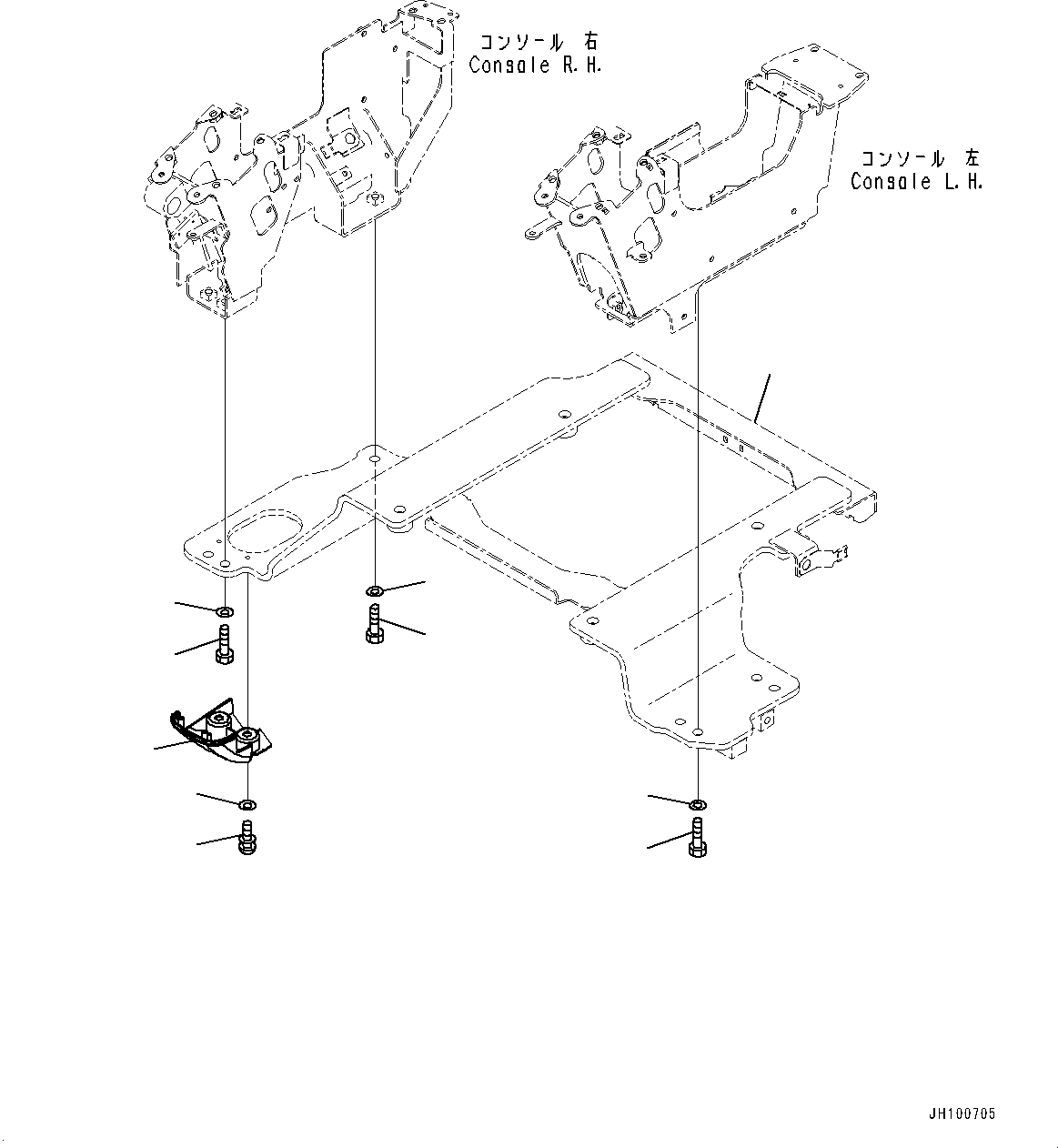 Komatsu parts book diagram for PC2000-11E0 S/N 31001-UP: CAB, MOUNTING PARTS(#31001-)