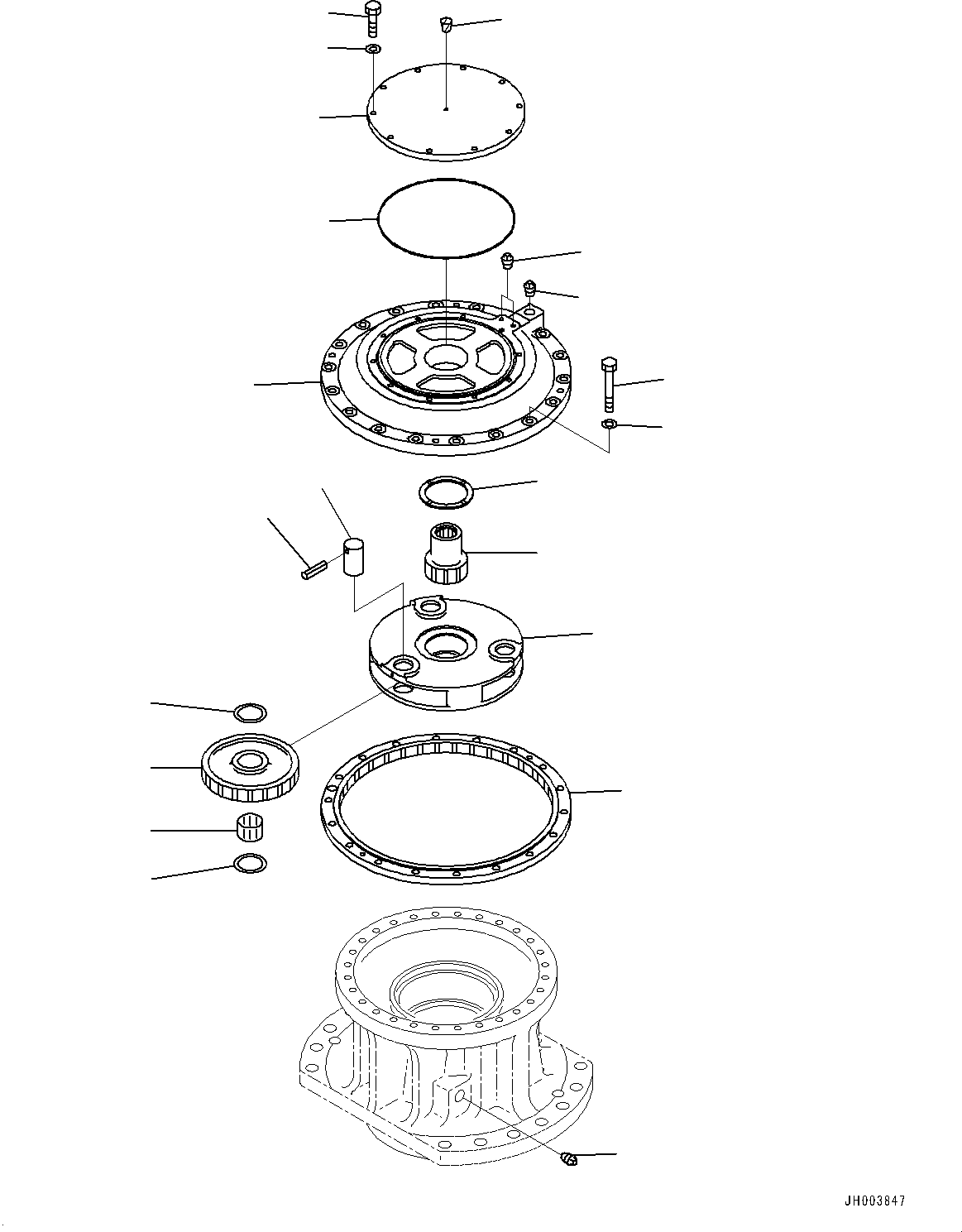 Komatsu parts book diagram for PC2000-11E0 S/N 31001-UP: SWING MACHINERY AND MOTOR, (2/2) (SUPPLY ONLY)(#30001-)