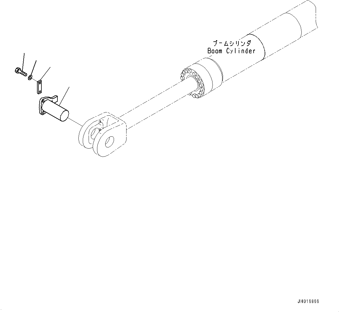 Komatsu parts book diagram for PC2000-11E0 S/N 31001-UP: LOADING SHOVEL, BOOM AND ARM, BOOM CYLINDER PIPING, R.H.(#30001-)
