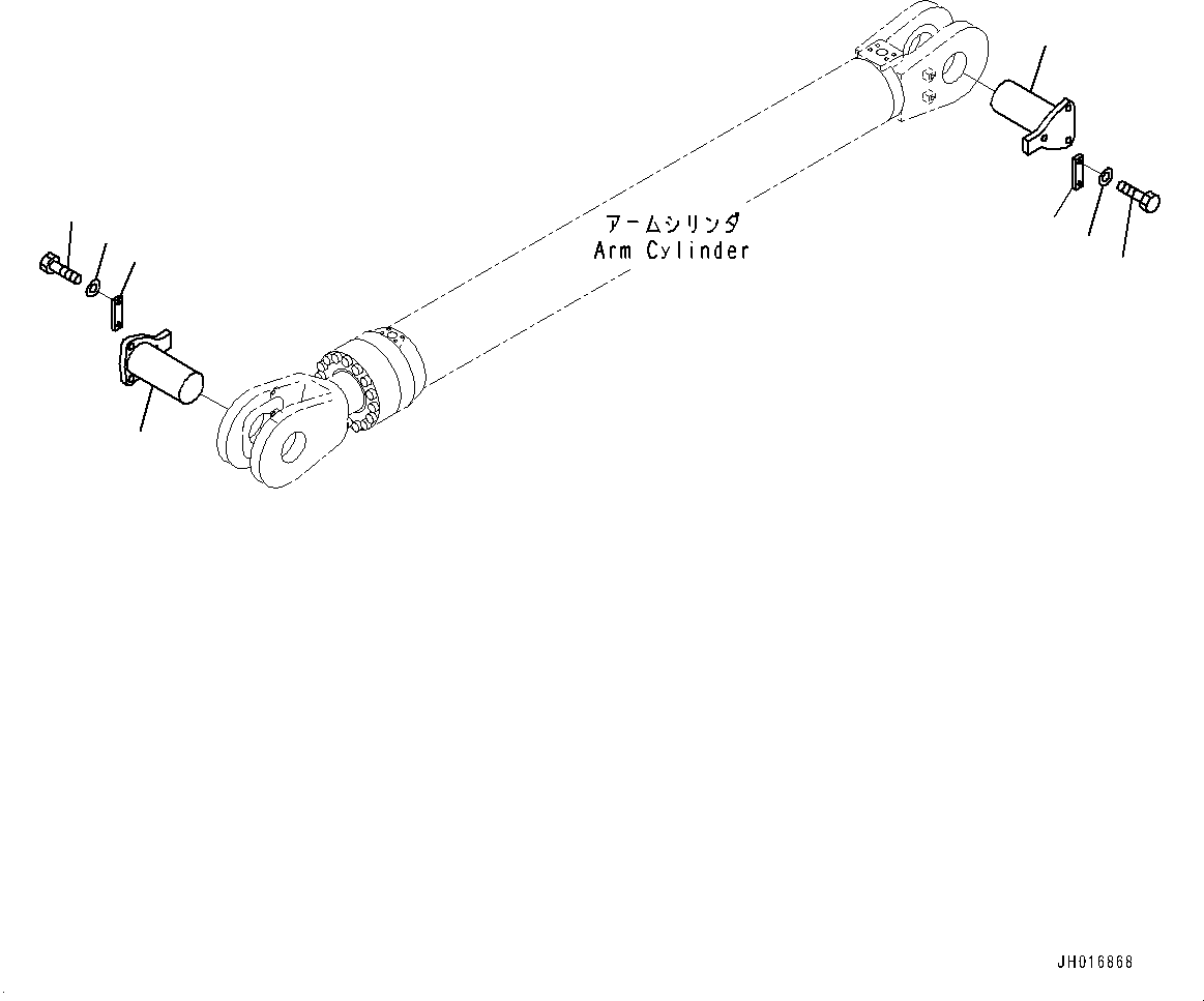 Komatsu parts book diagram for PC2000-11E0 S/N 31001-UP: LOADING SHOVEL, BOOM AND ARM, ARM CYLINDER PIPING, R.H.(#30001-)