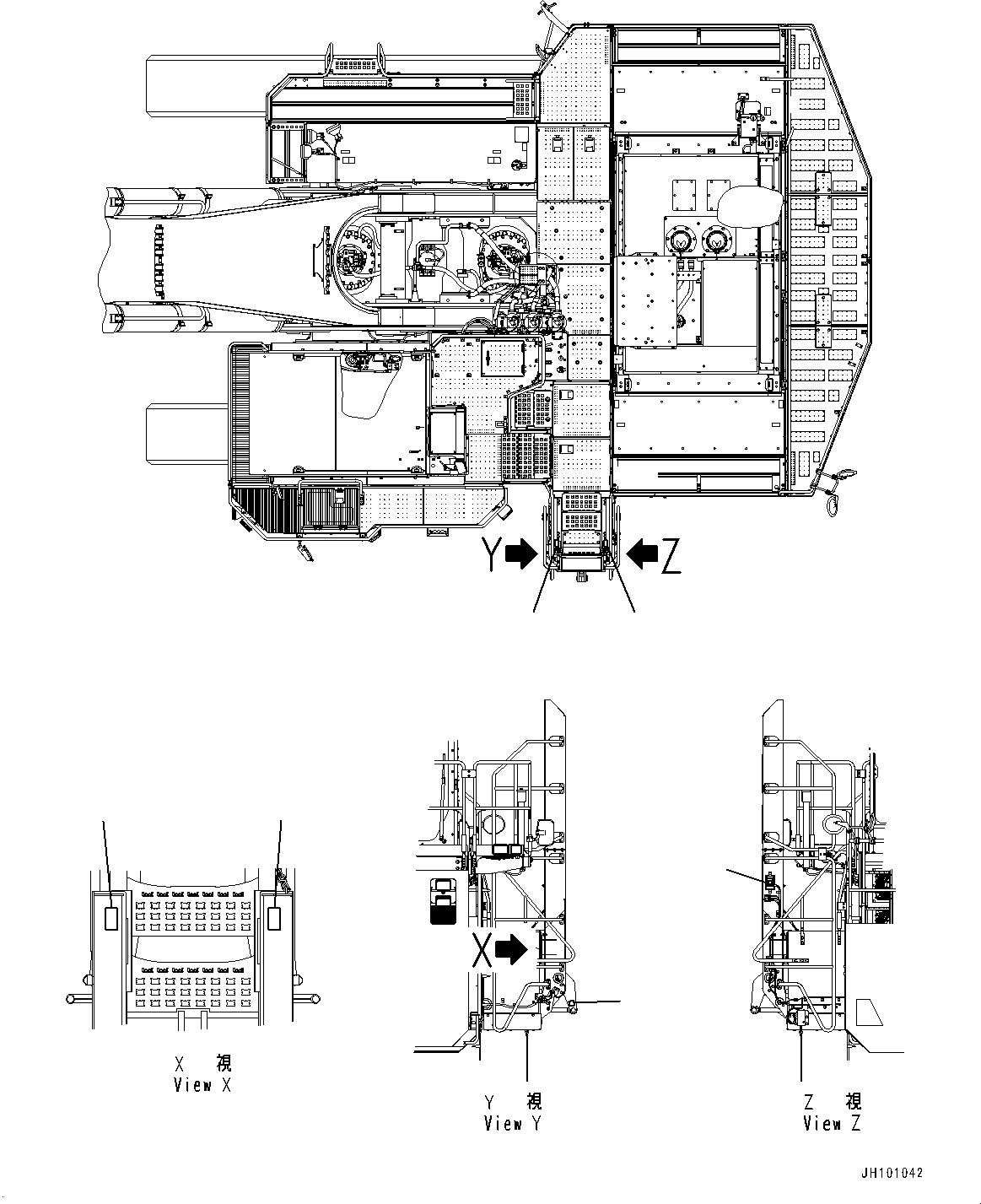 Komatsu parts book diagram for PC2000-11E0 S/N 31001-UP: MARKS AND NAME PLATES, (4/5)(#30001-)