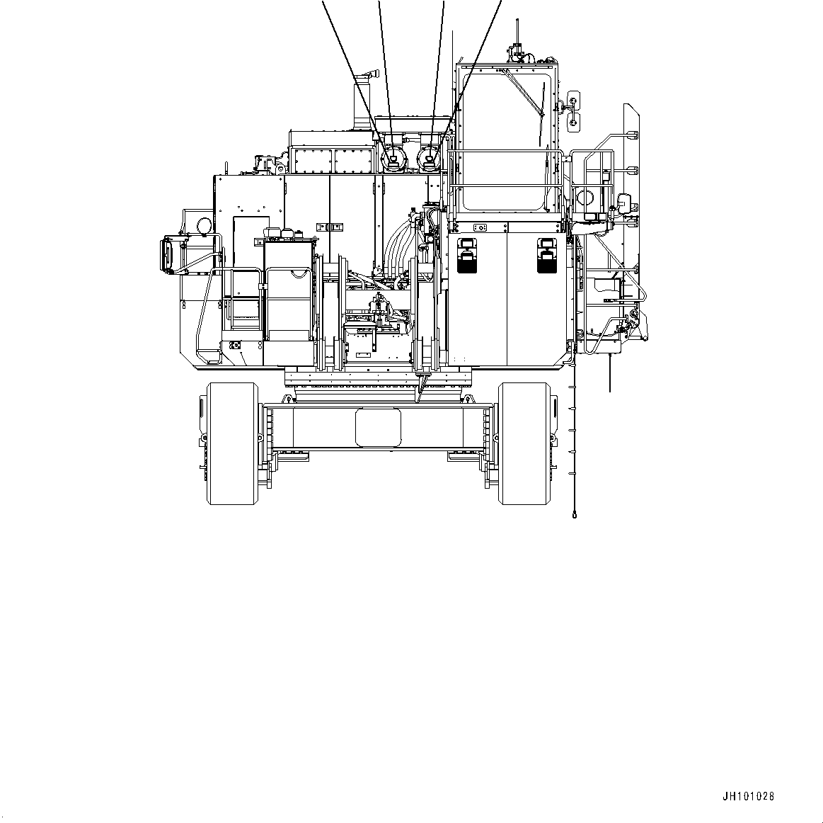 Komatsu parts book diagram for PC2000-11E0 S/N 31001-UP: PLATES, AIR CLEANER, (#30001-)