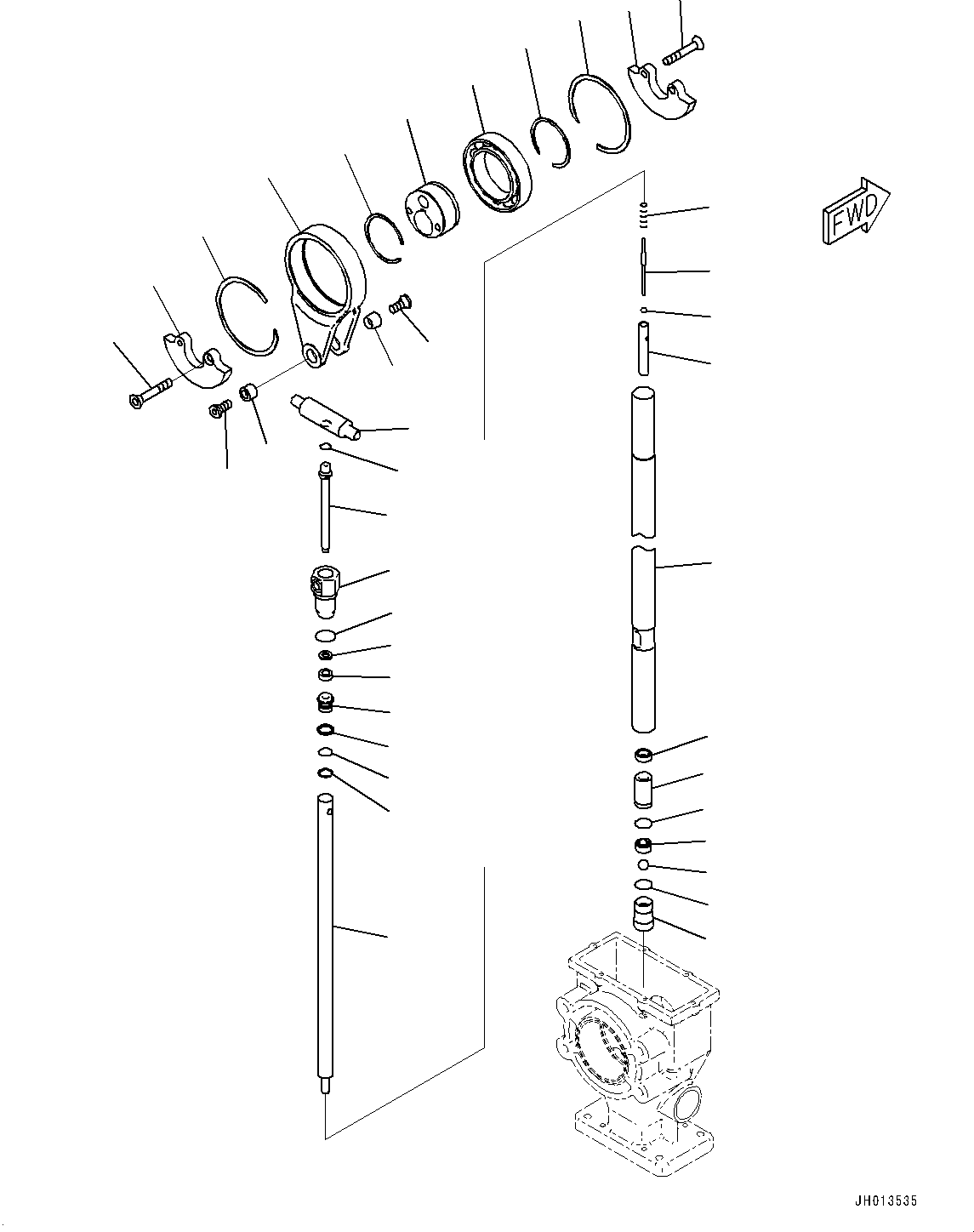 Komatsu parts book diagram for PC2000-11E0 S/N 31001-UP: GREASE PUMP, PUMP (1/3)(#30001-)