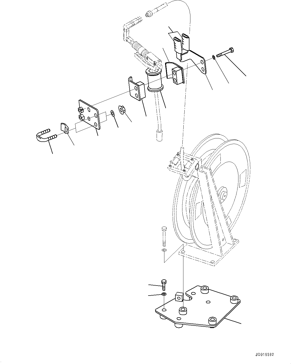 Komatsu parts book diagram for PC2000-11E0 S/N 31001-UP: GREASE PUMP, GREASE GUN, RELATED PARTS(#30001-)