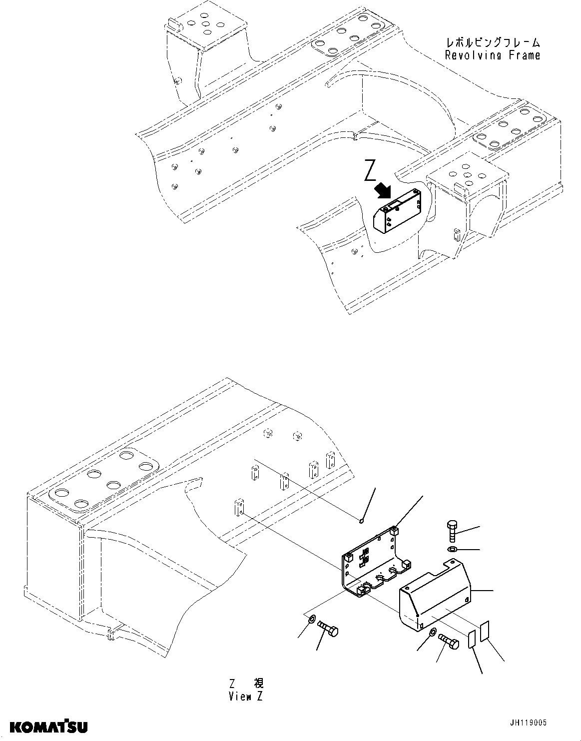 Komatsu parts book diagram for PC2000-11E0 S/N 31001-UP: ELECTRICAL, BRACKET(#30001-)