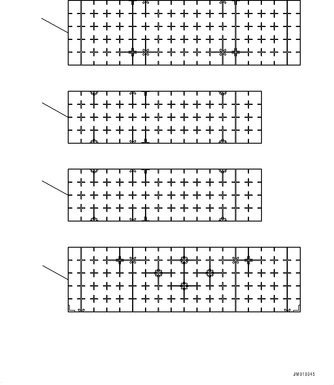 Komatsu parts book diagram for PC2000-11E0 S/N 31001-UP: KOMVISION CAMERA CALIBRATION SHEET, (#30001-)